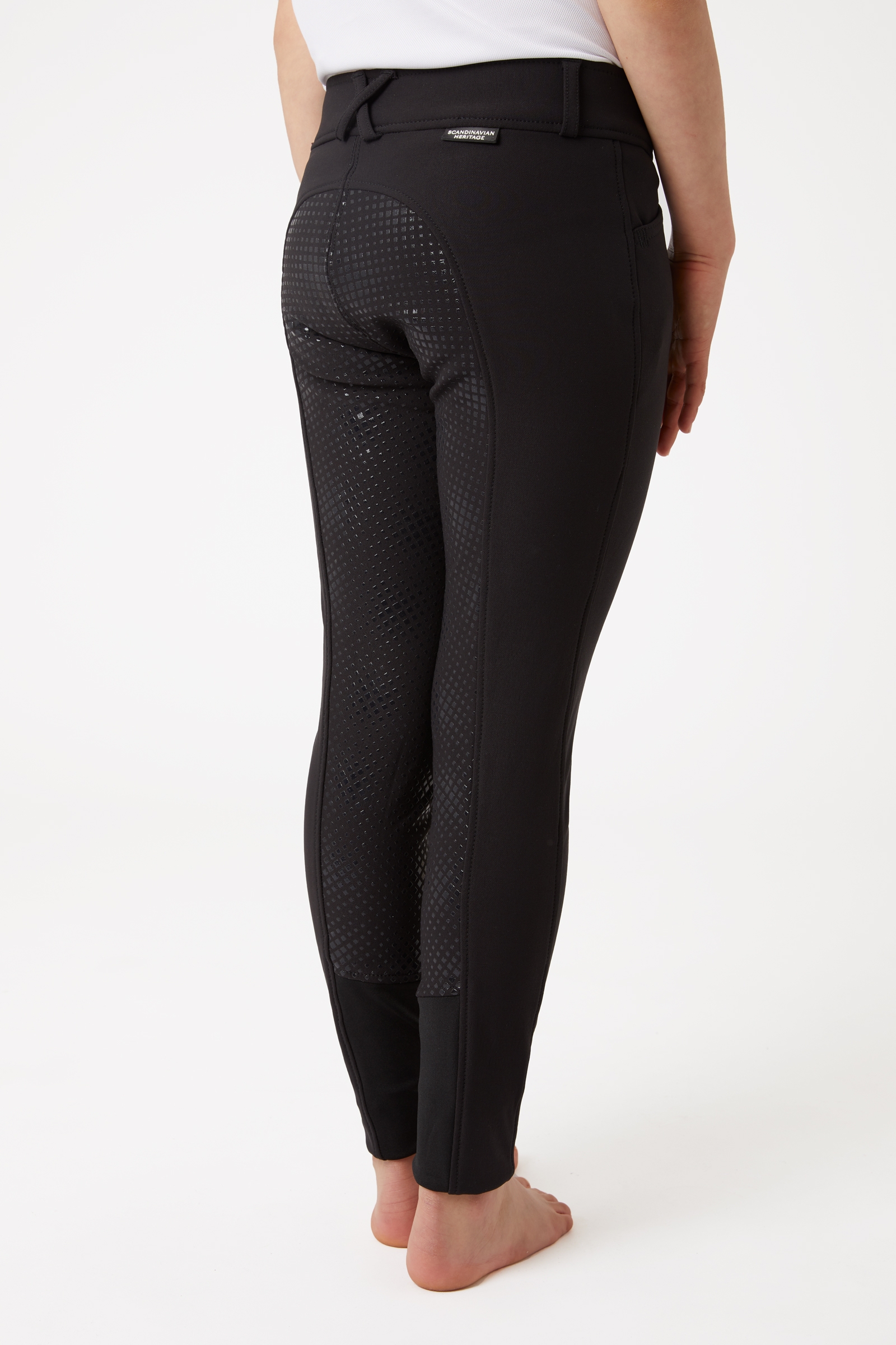 Horze Grand Prix ridebukse til barn med silikon-helsete