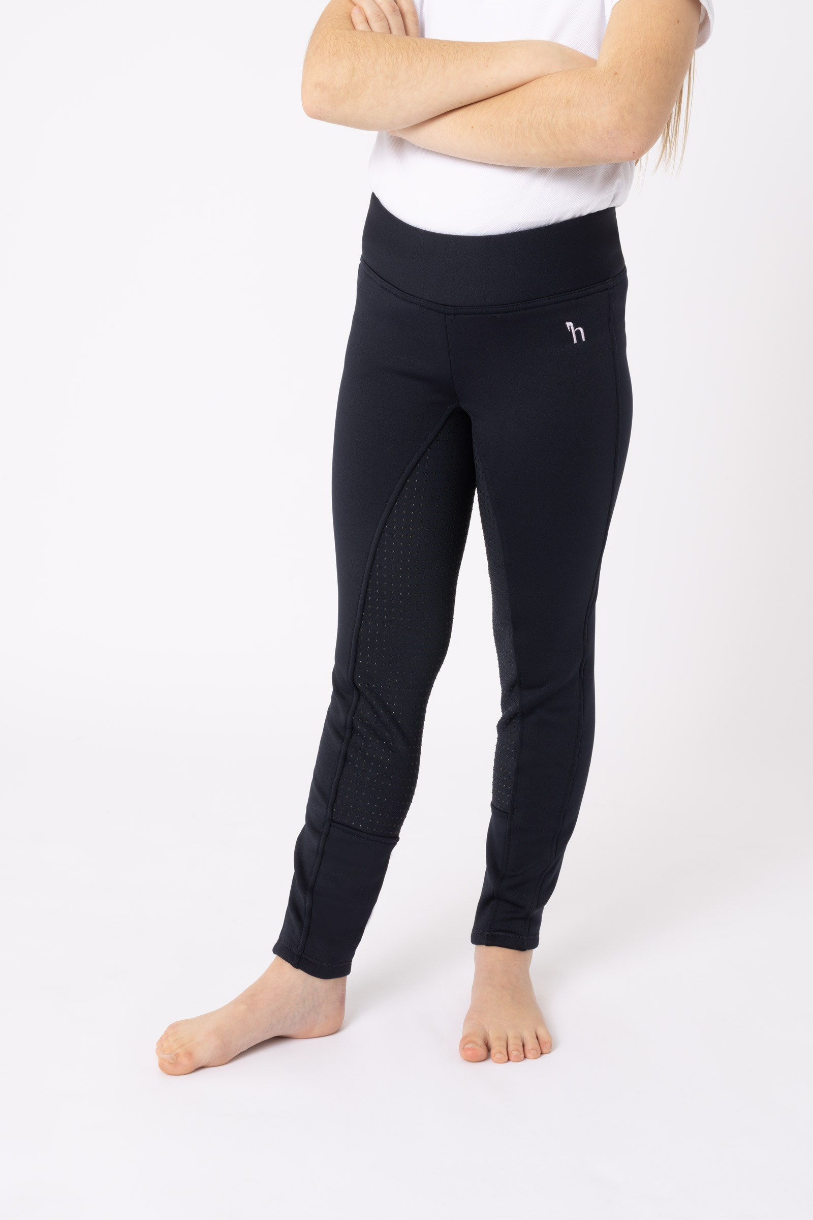Horze Active vinter-ridetights med silikon, barn