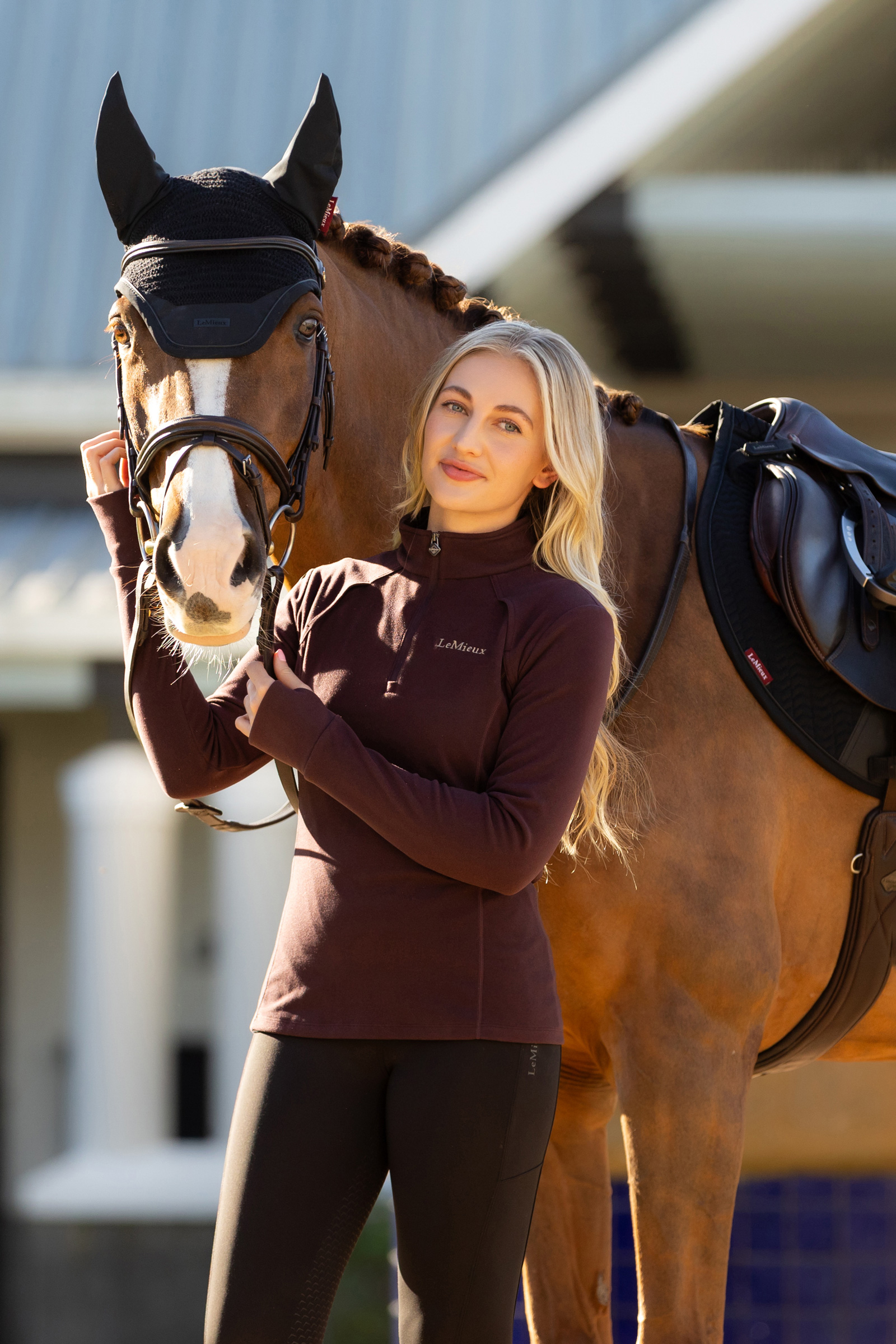 LeMieux Frances damefleece med kvart glidelås