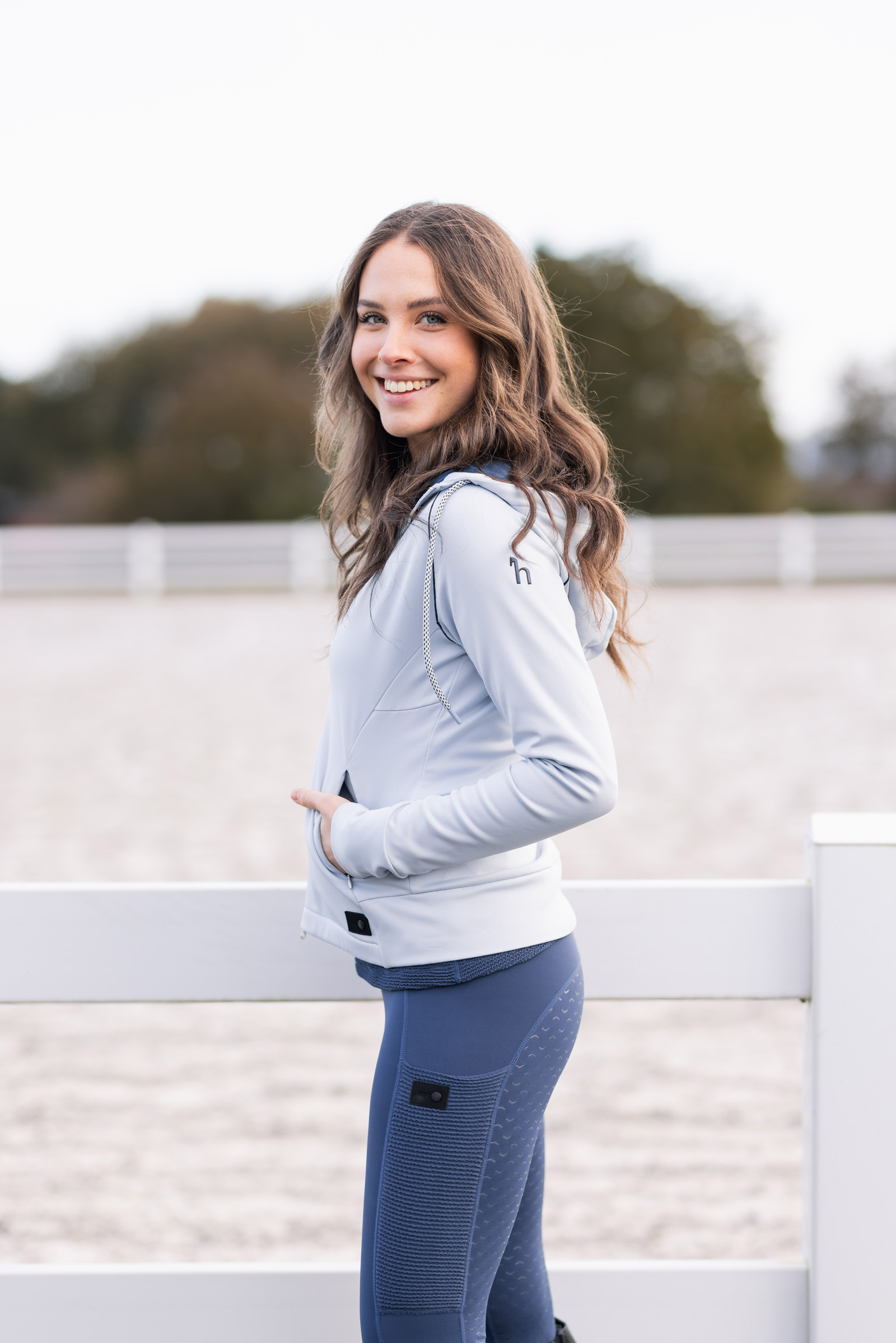 Horze Aida funksjonell sweatshirt med hette, til dame