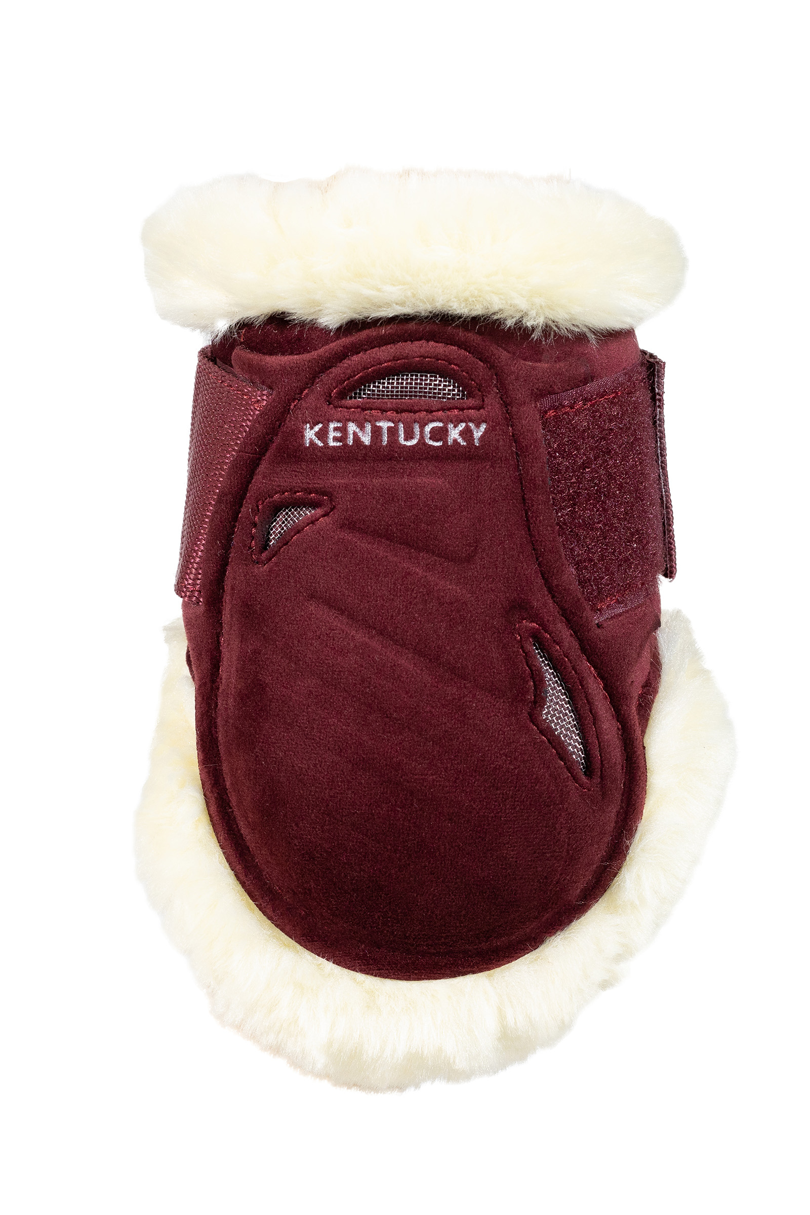 bordeaux Kentucky Horsewear Vegansk saueskinn Young Horse Fetlock Boots Velvet