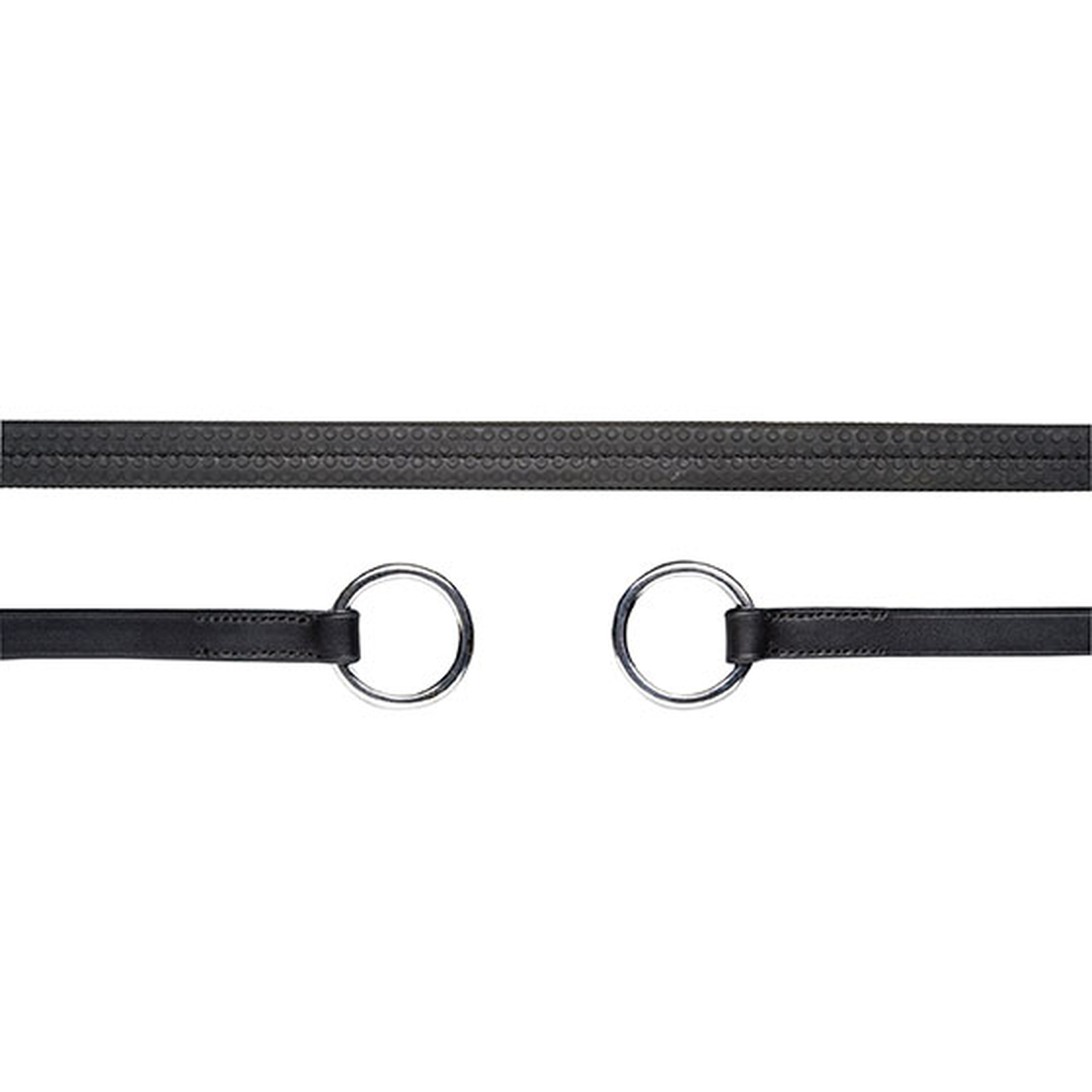 Schockemöhle Sports gummitøyler med ringer, tøyler basic Sport