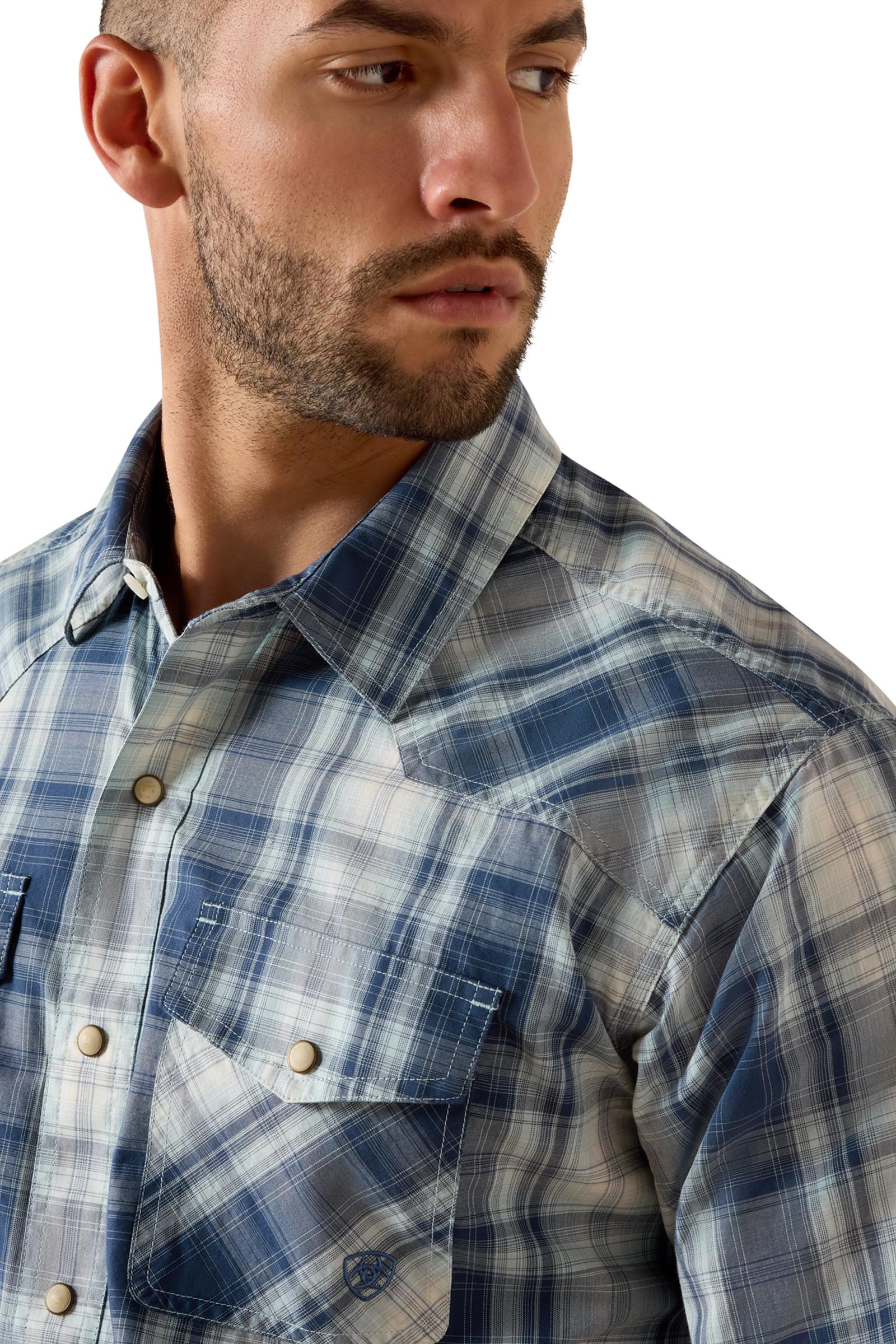 Ariat Retro Heathcliff tettsittende herreskjorte med trykknapper