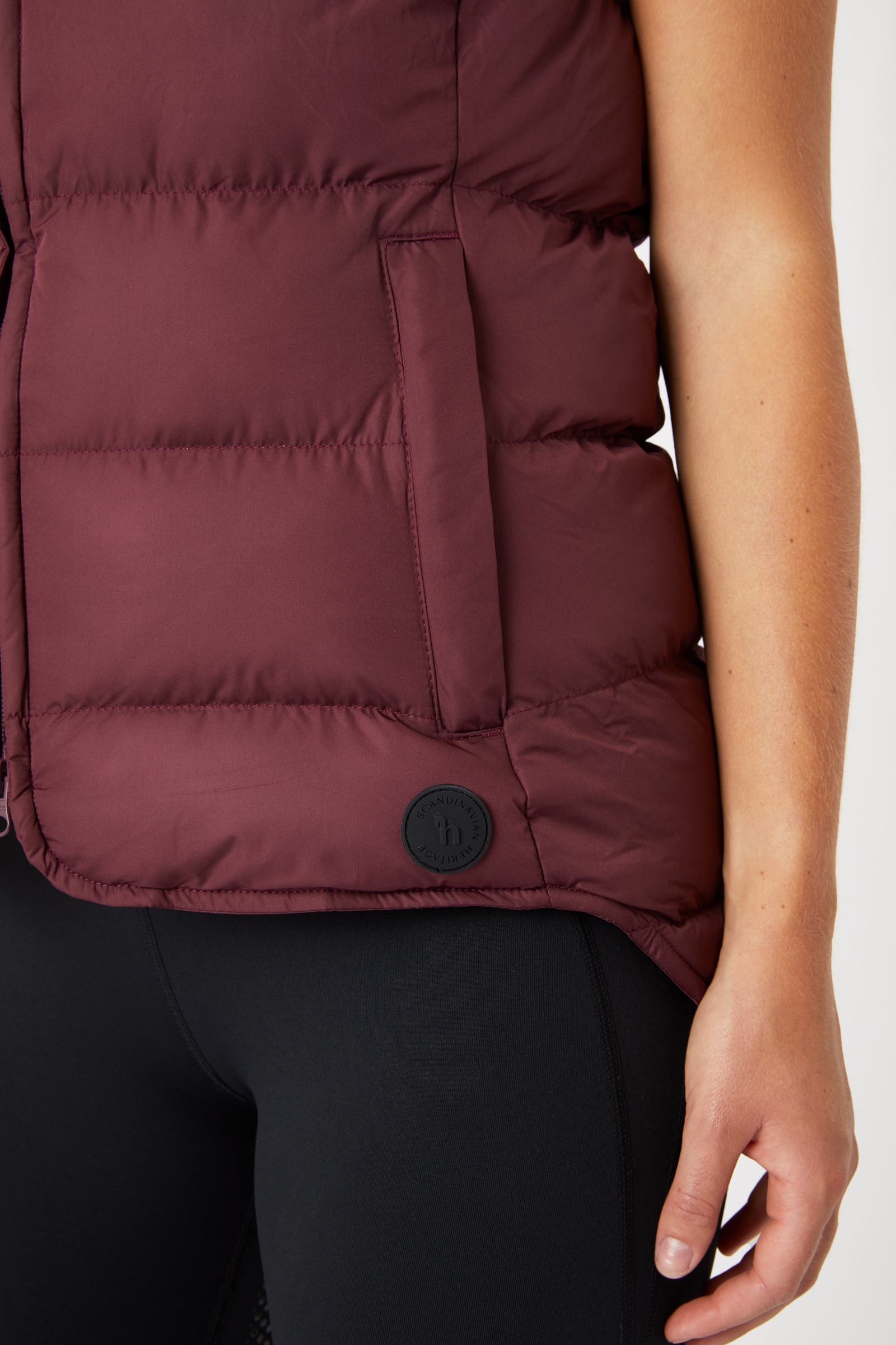 Horze Callie fôret ridevest med hette til dame