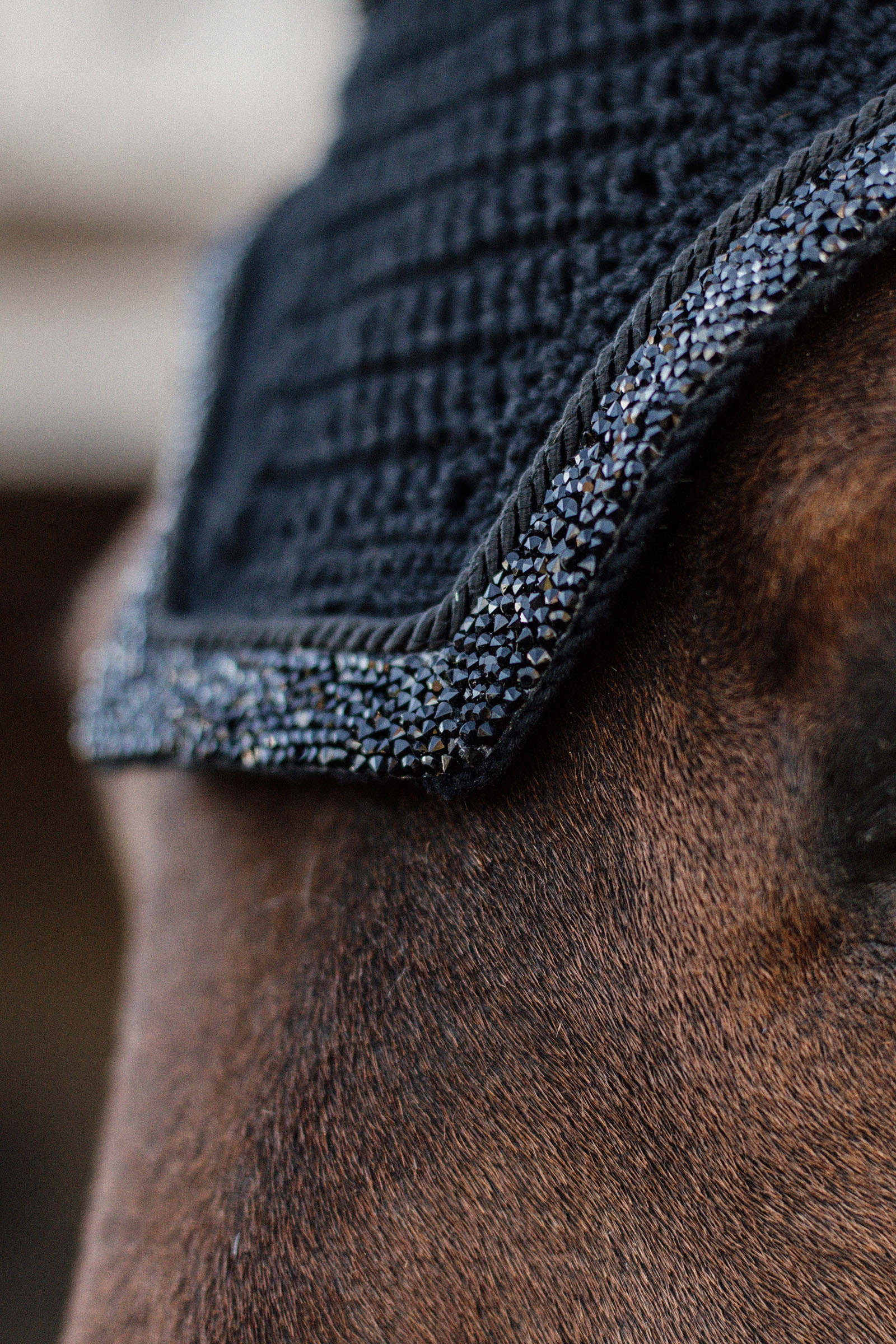 Kentucky Horsewear Wellington Glitter Stone ørehette, lydløs