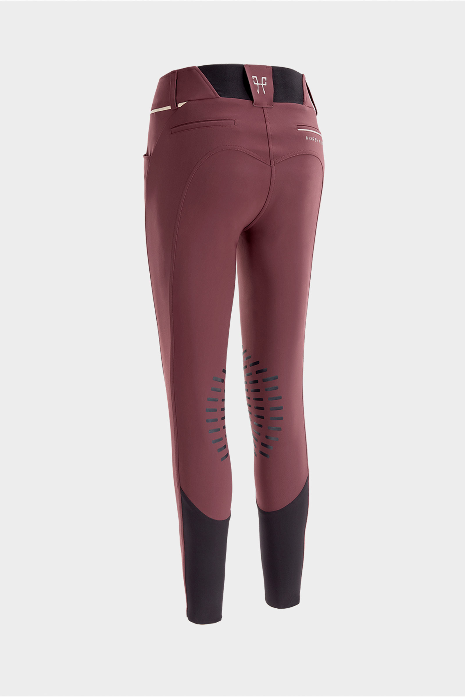 Burgundy Horse Pilot X-Design ridebukse for kvinner