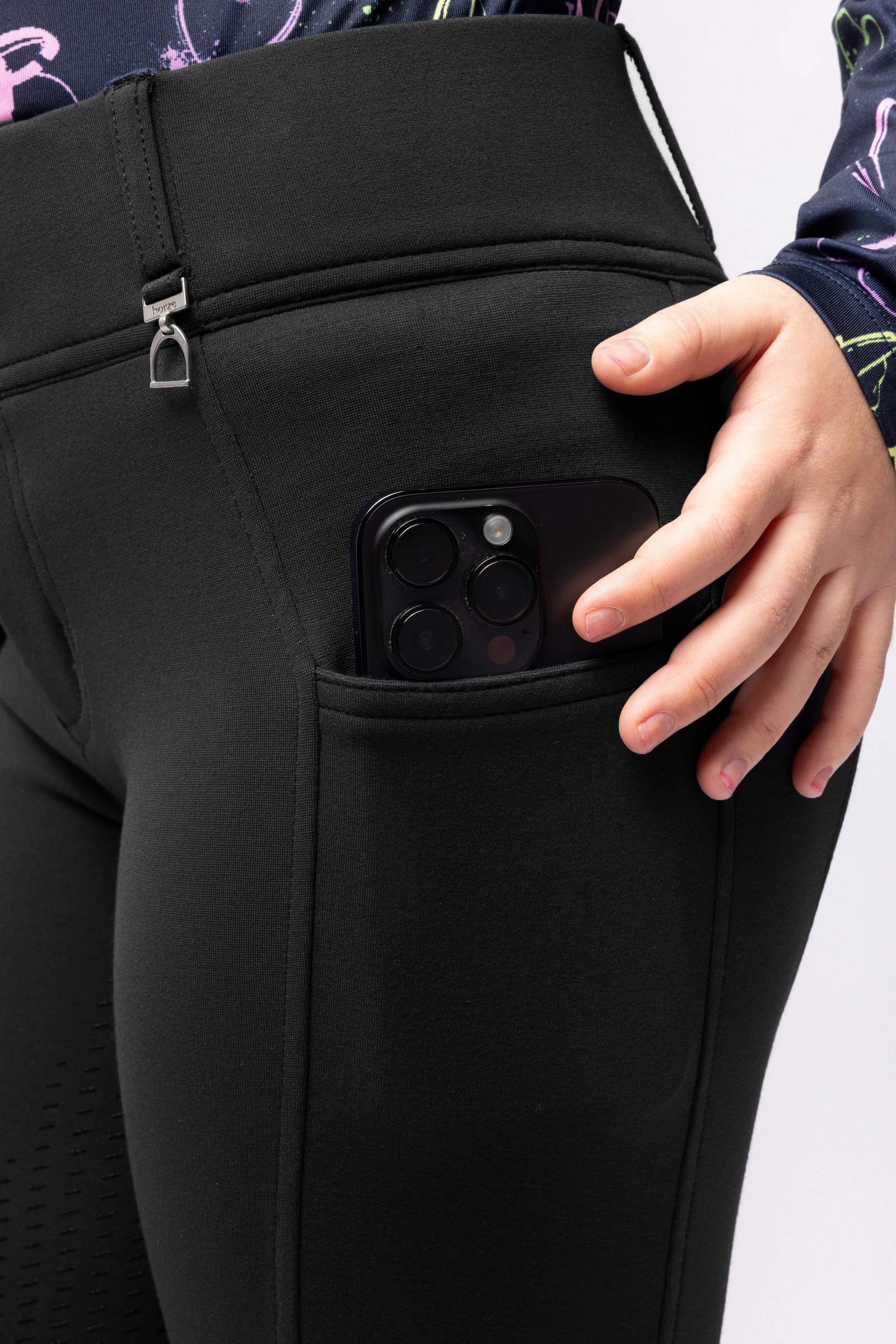 Horze Mira Barne helforsterkede ridebukser