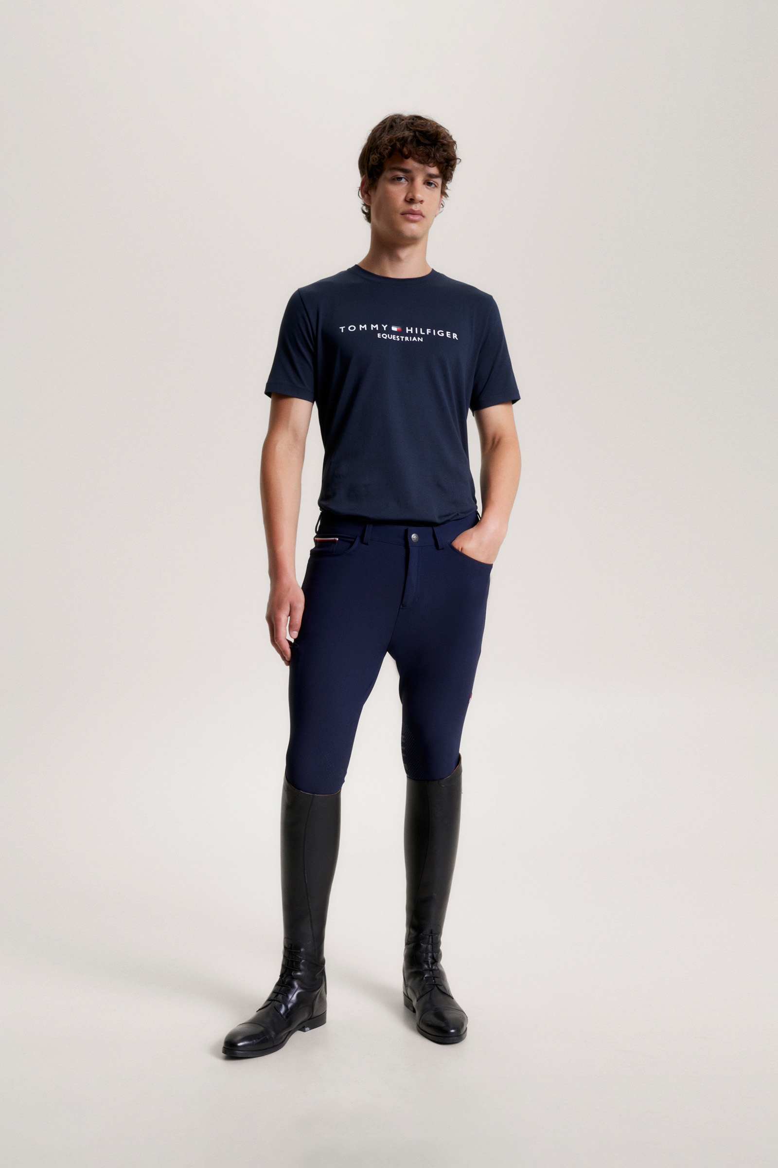 Tommy Hilfiger Equestrian Williamsburg T-skjorte med grafisk trykk og korte ermer