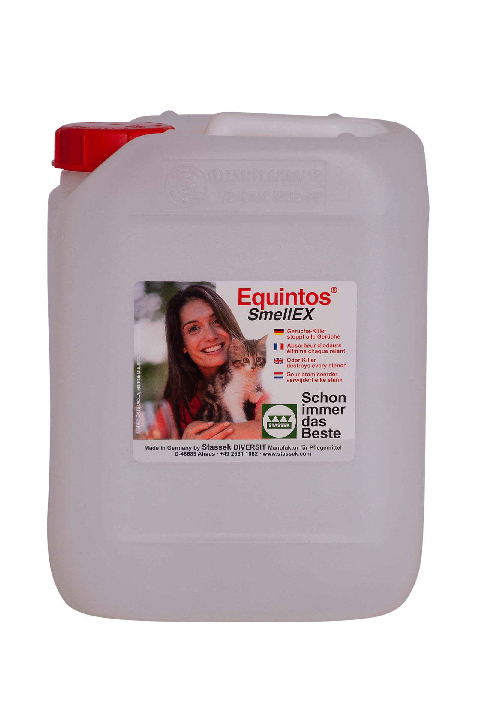 Stassek Equintos Smellex smell luktfjerner, 5 liters