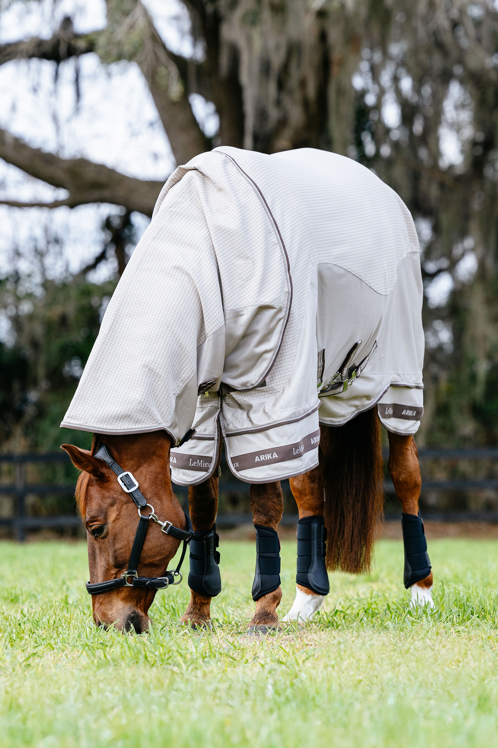 LeMieux Arika 450D Sunstopper utedekken med avtakbar halsdel, 0 g