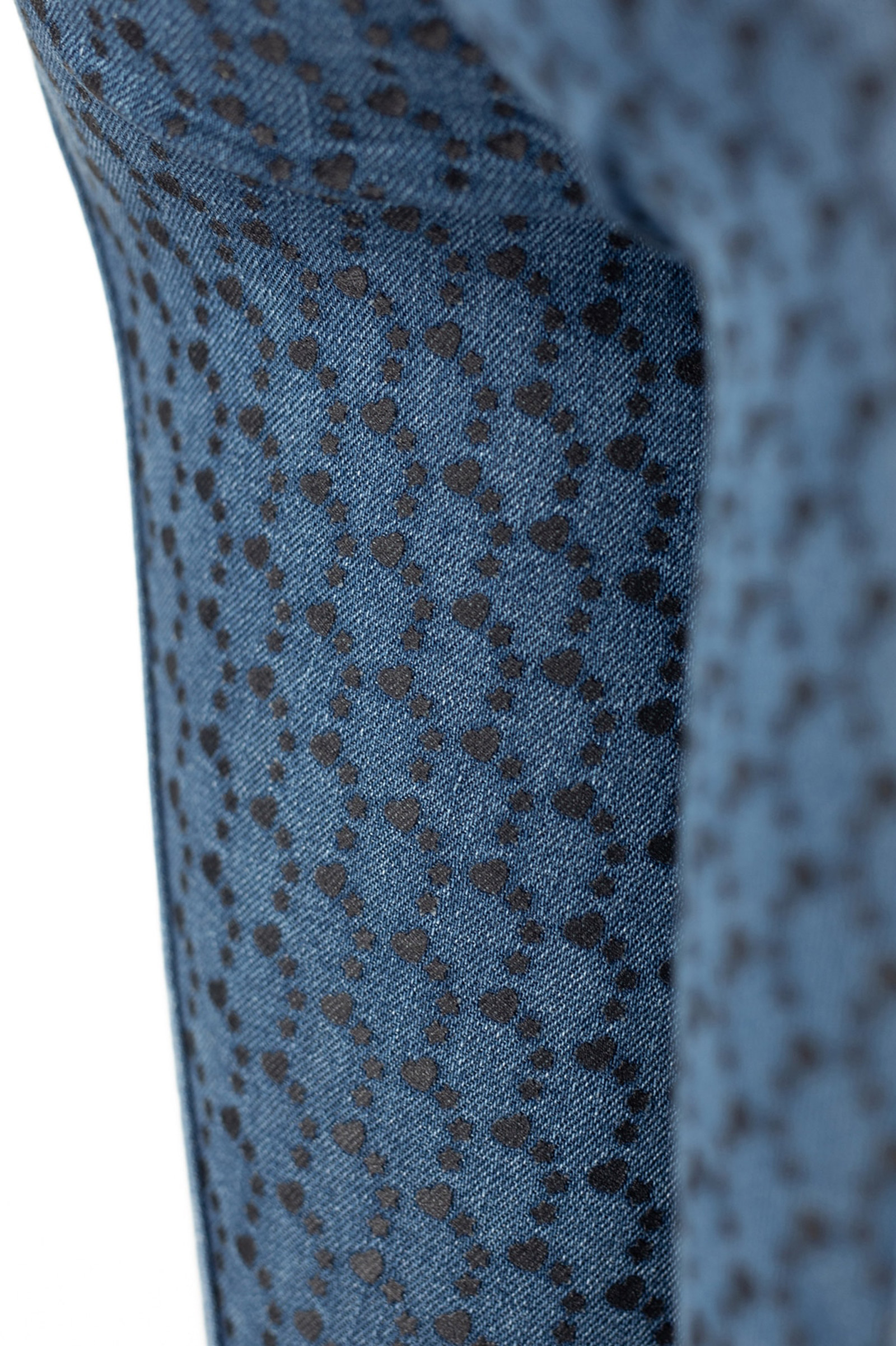 Horze Poppy denim-ridebukser, helforsterket med silikon