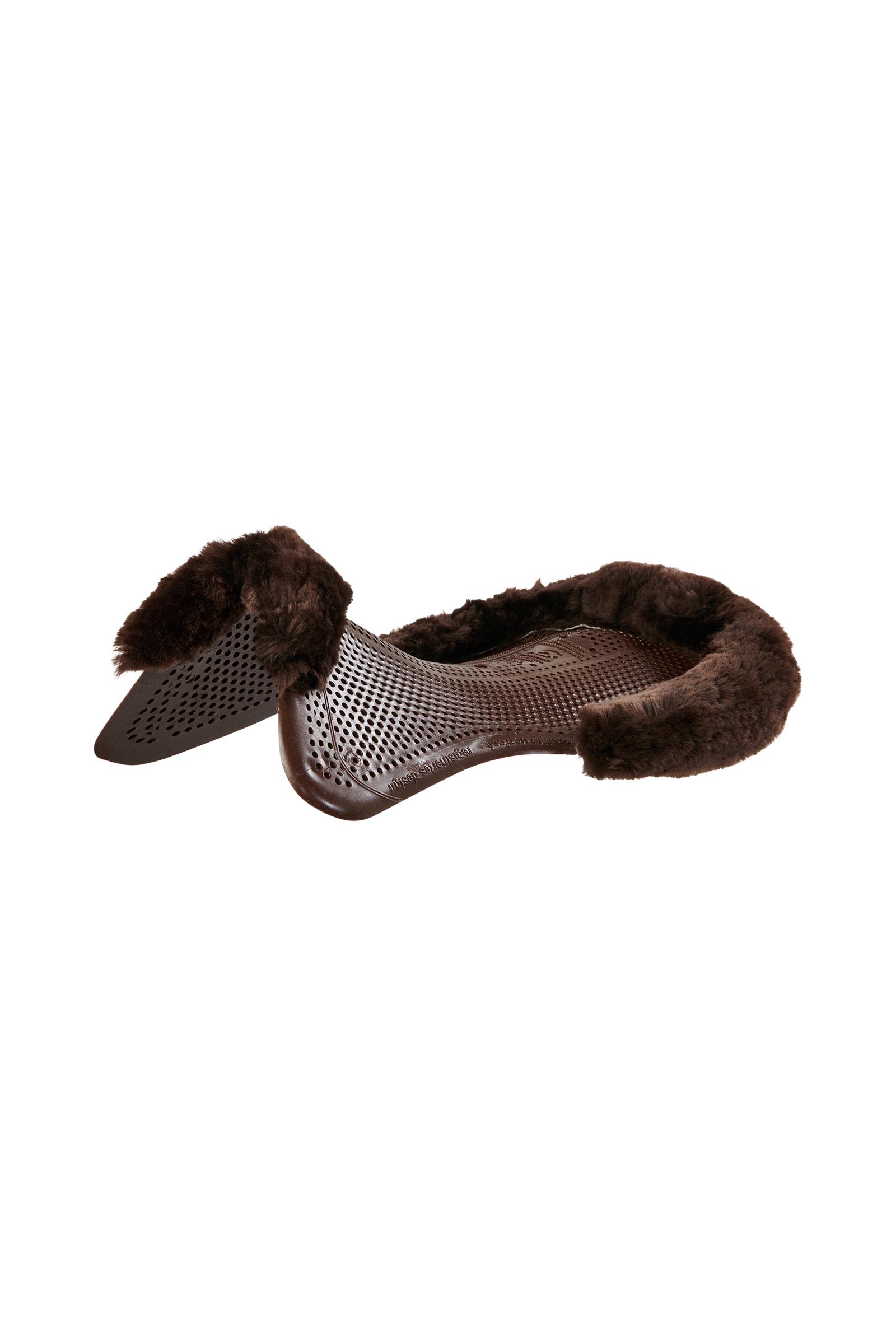 Brown/Brown Acavallo terapeutisk Just Gel pad med sauefellutskj&aelig;ring  