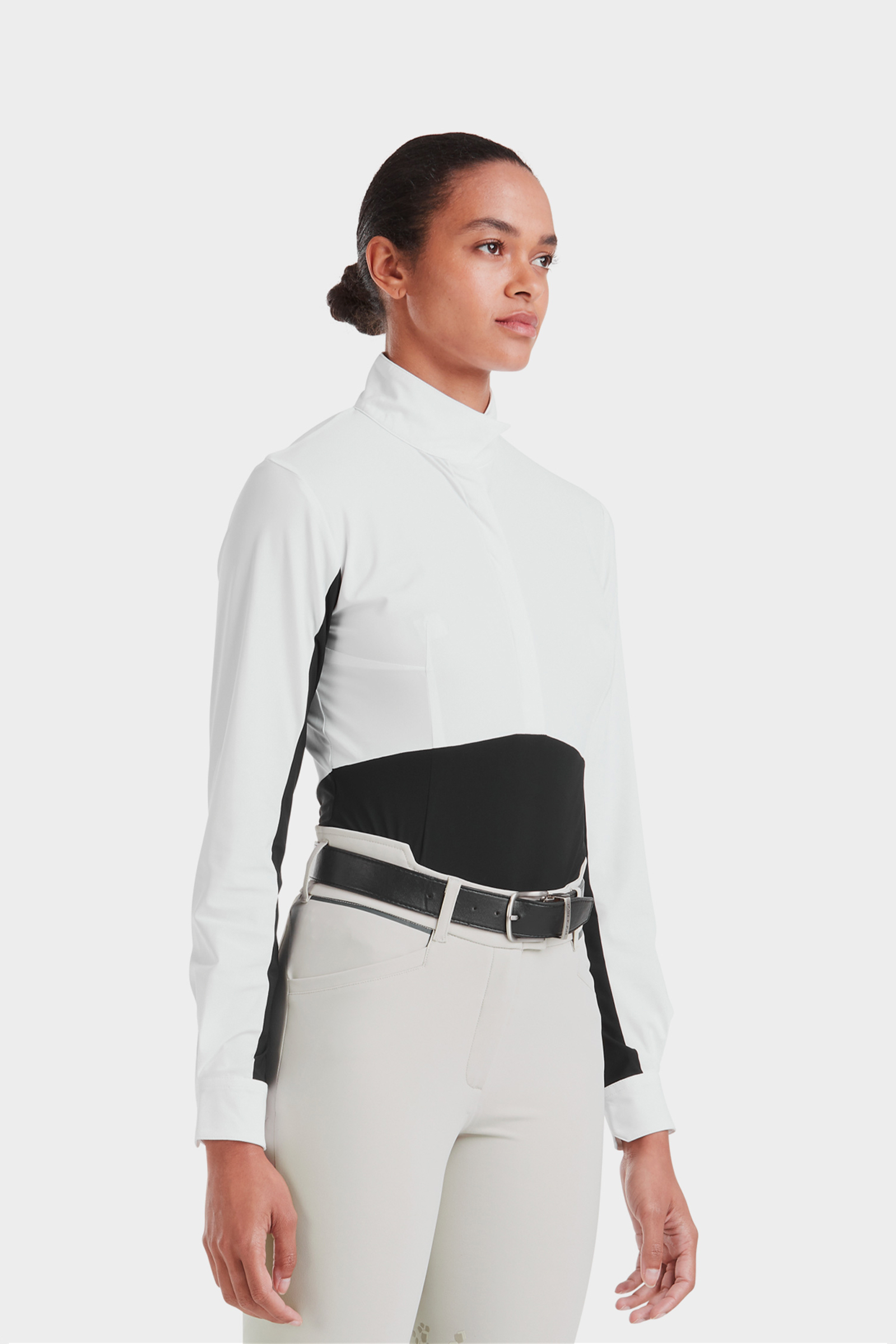 Horse Pilot Monica langermet stevneskjorte for kvinner