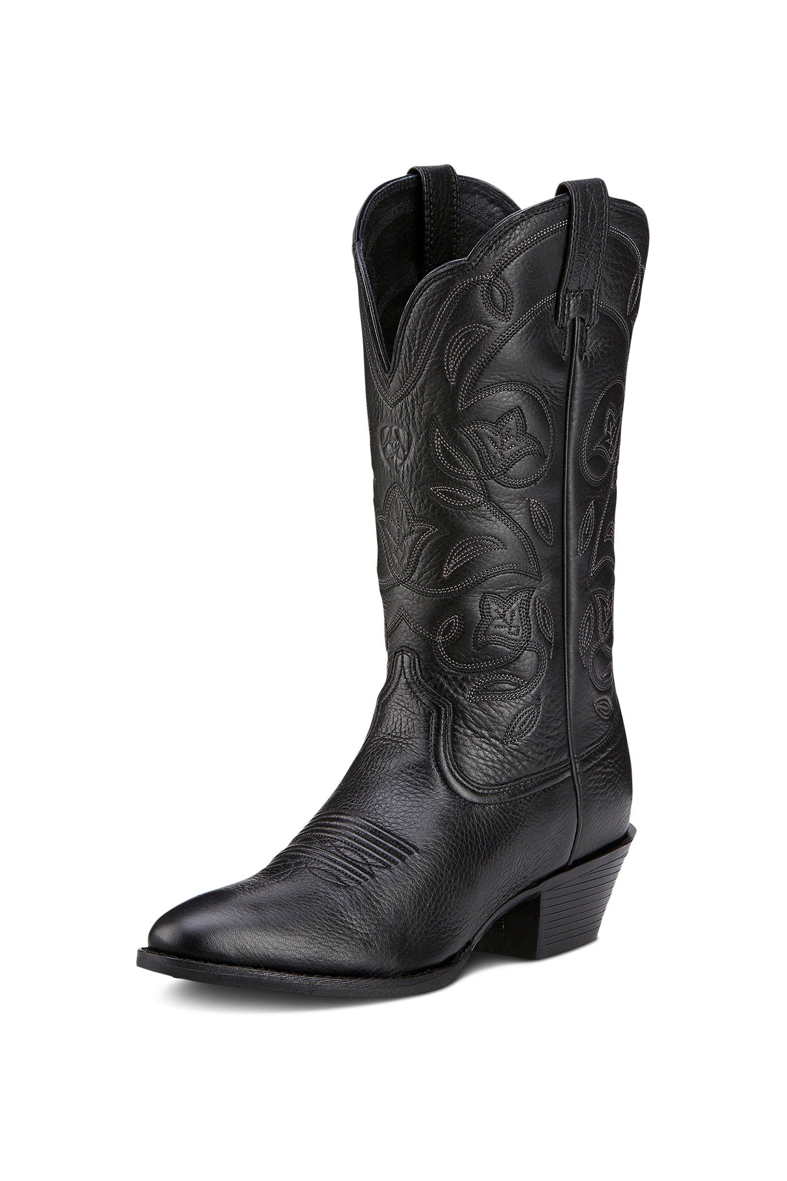 Black Deertan Ariat Heritage R Toe dames westernstøvler
