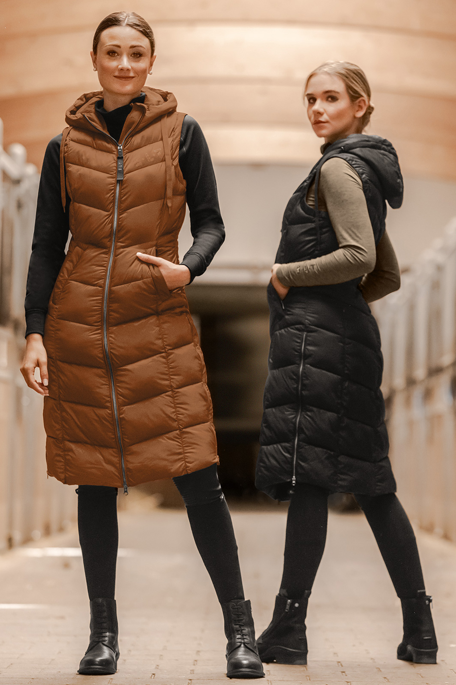 Waldhausen Ostende lett lang vest for kvinner