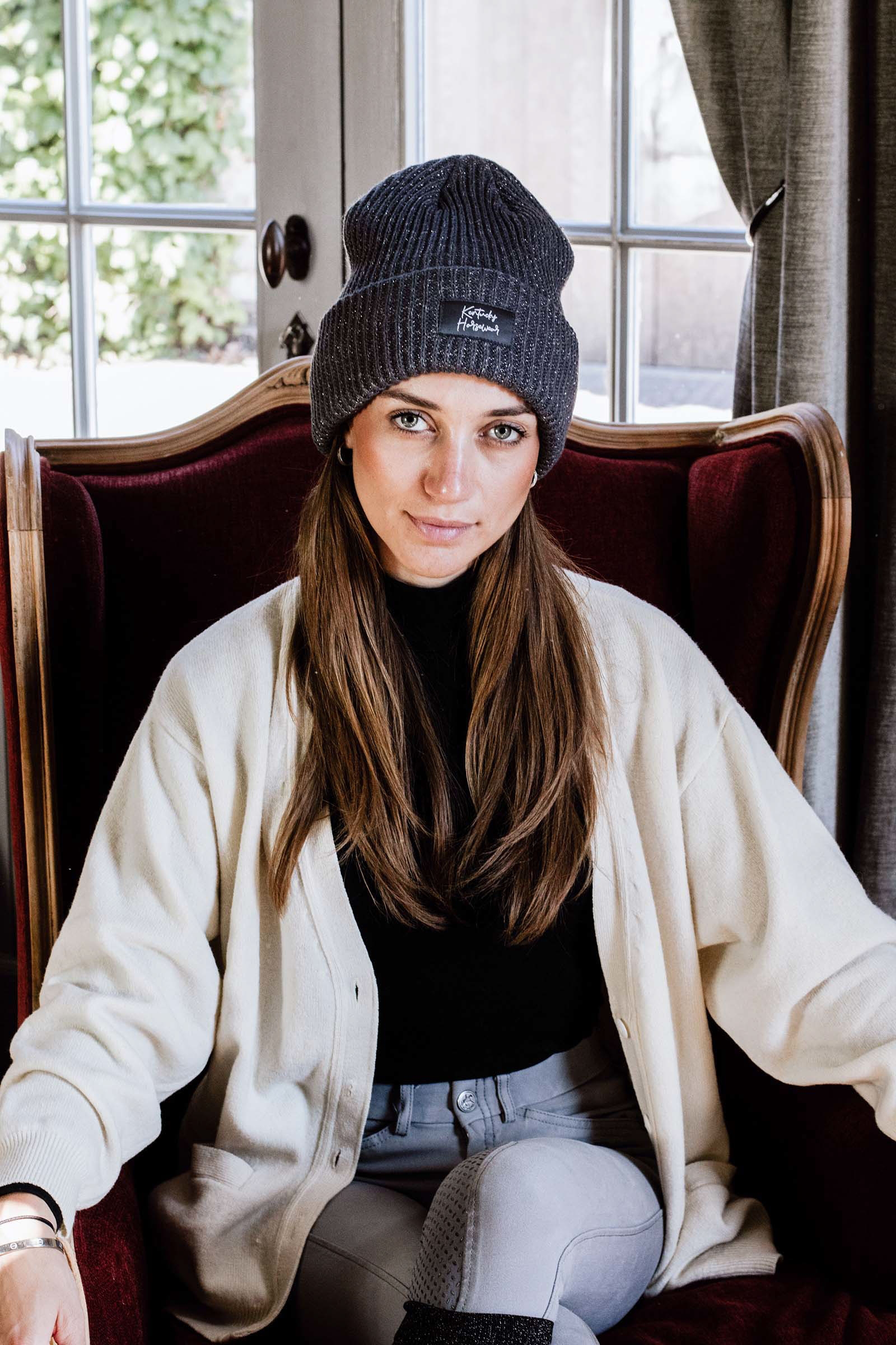 Grey Kentucky Horsewear Glitter lue