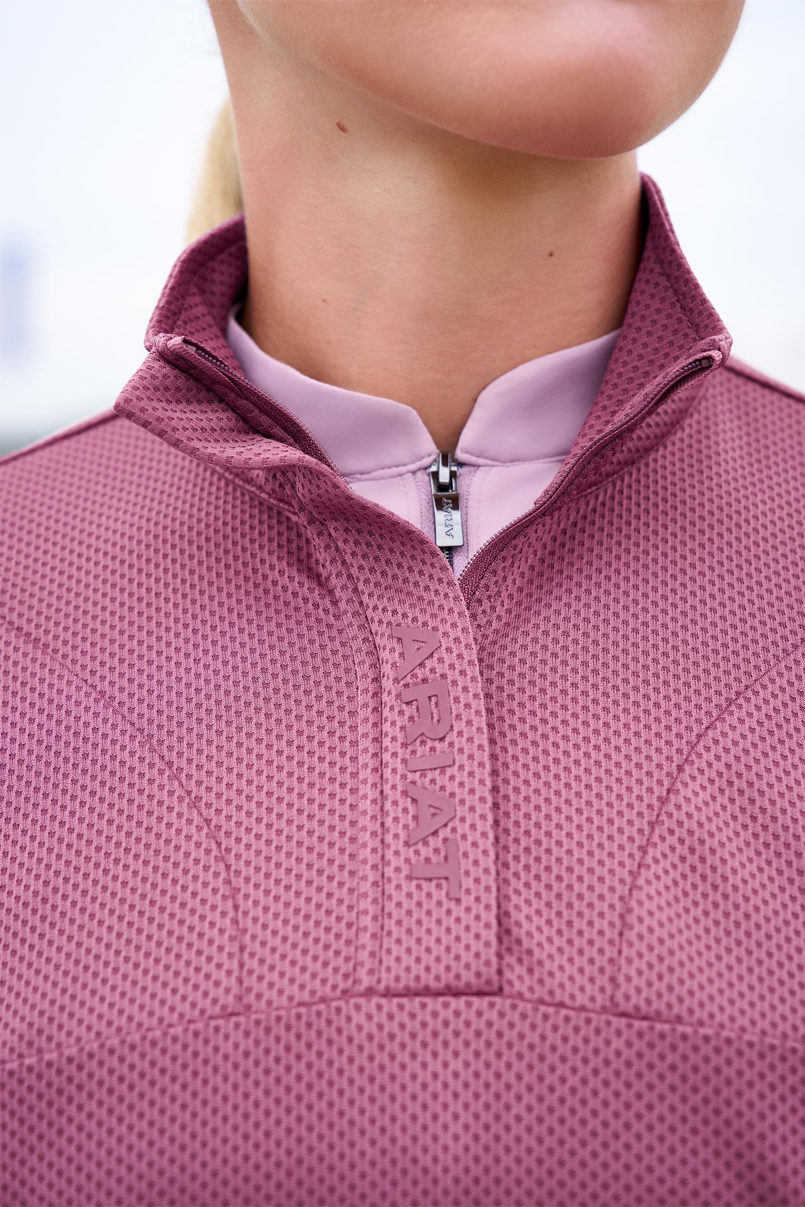 Ariat Breathe dame genser med 1/2 glidel&aring;s