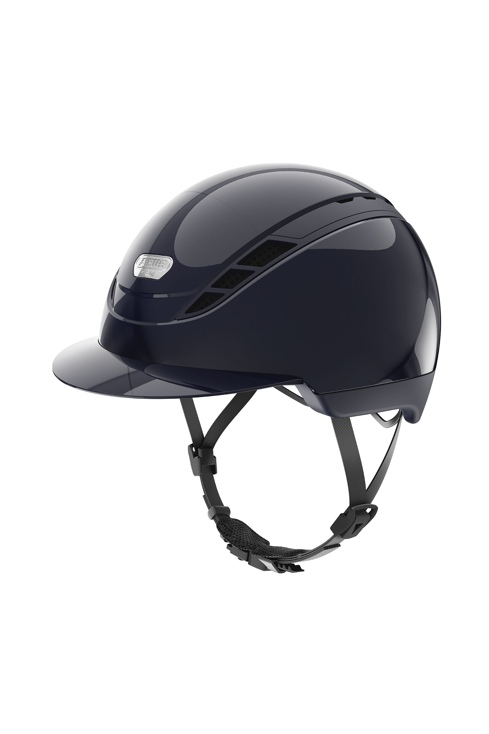 Dark Blue/ Shiny Abus Pikeur AirDuo ridehjelm