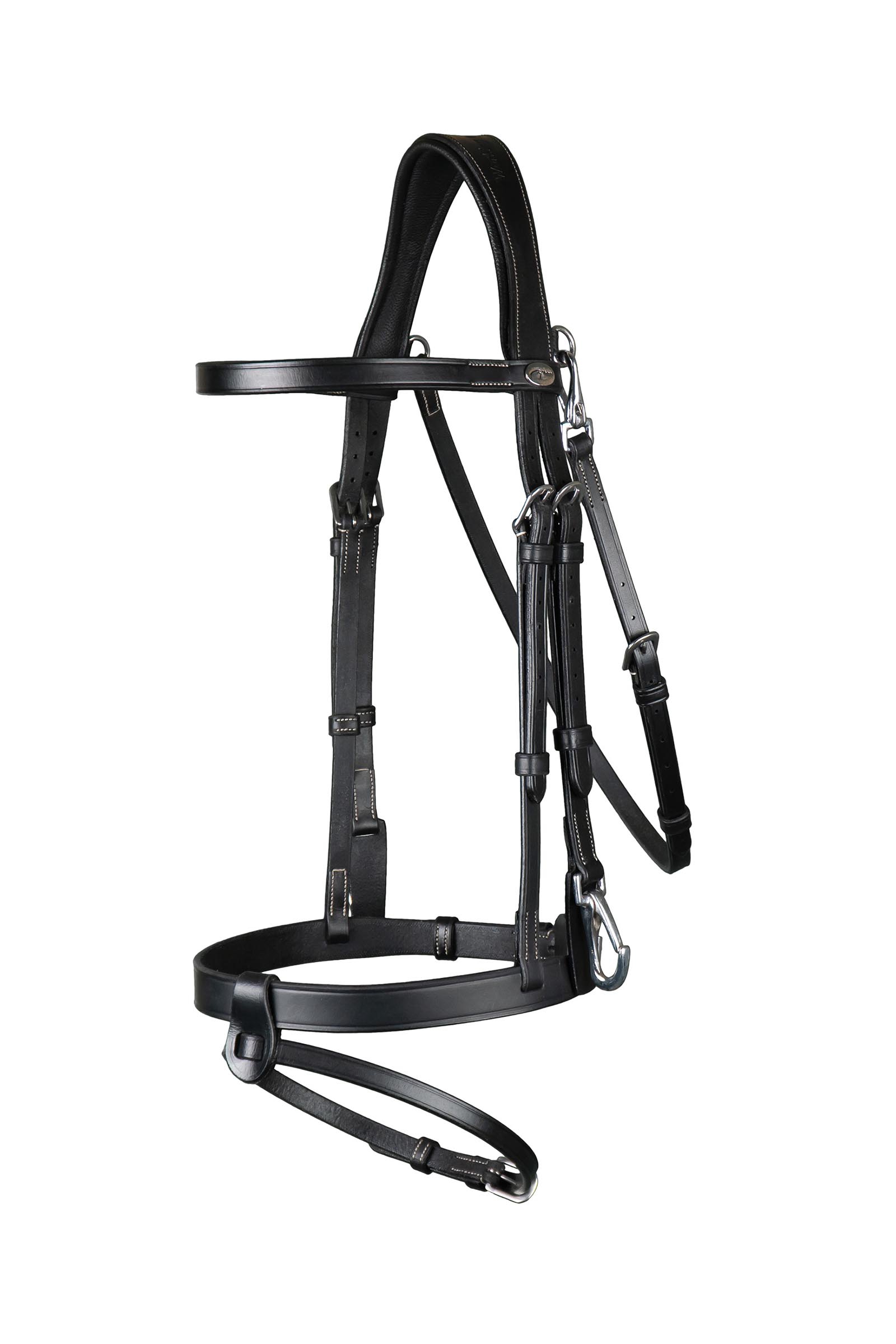 Dy'on Working flat lærhodelag med karabinkroker