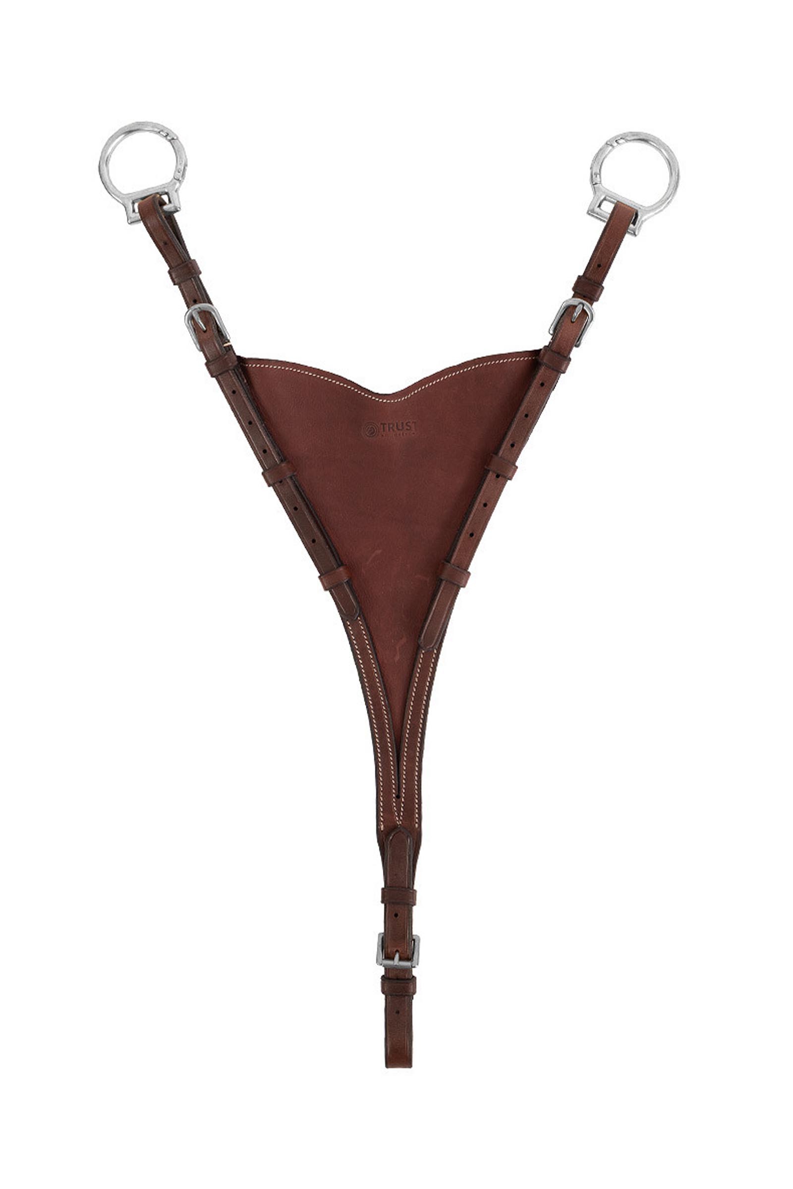 Brown/Silver Trust Equestrian Milano Soft Bip Martingal-Anhang