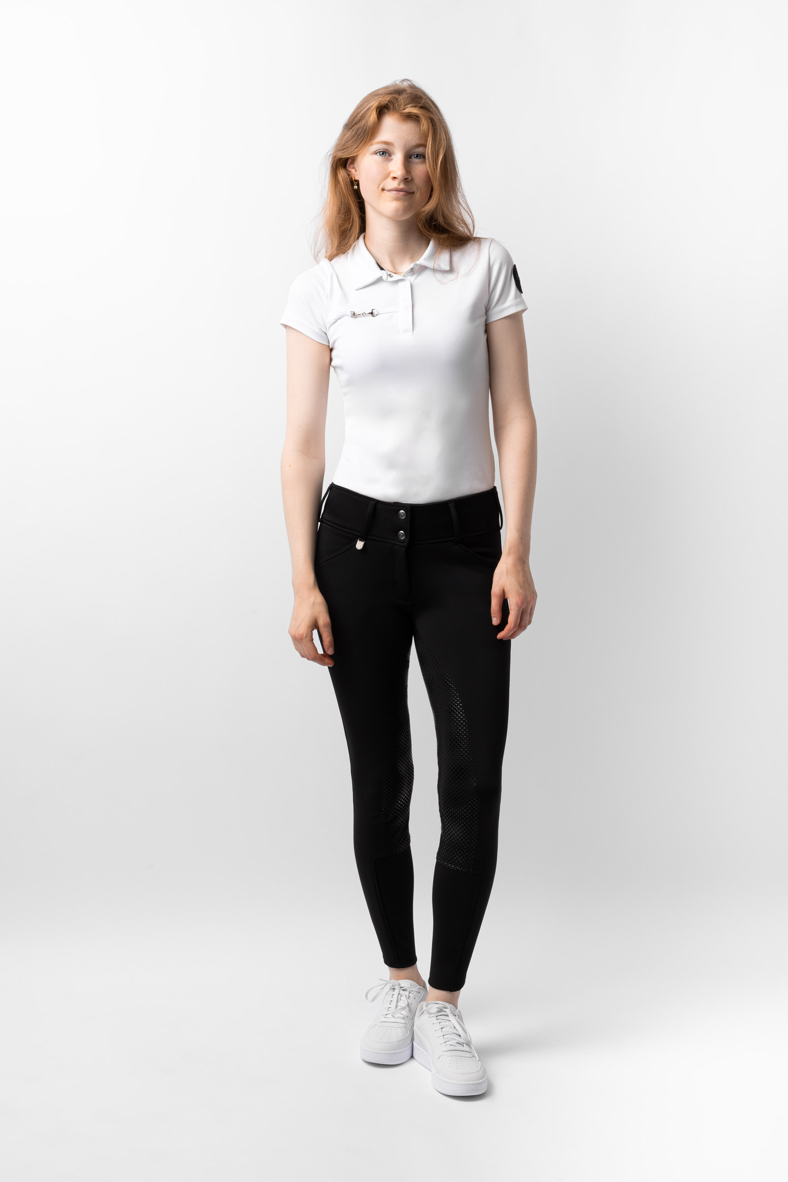 Horze Grand Prix helforsterkede thermo ridebukser i softshell, dame