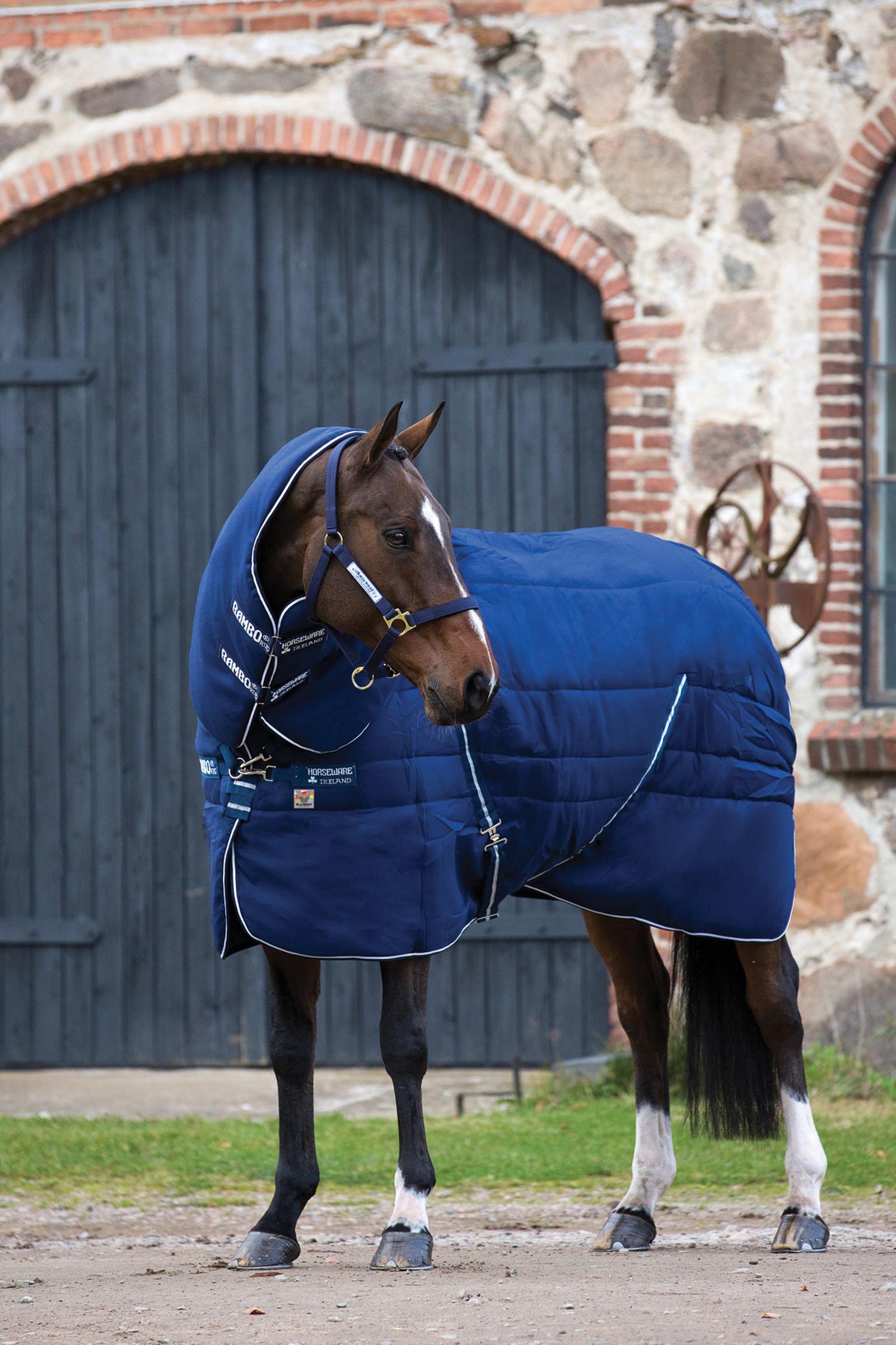 Horseware Rambo Plus Vari-Layer stalldekken med avtakbar hals, 450 g