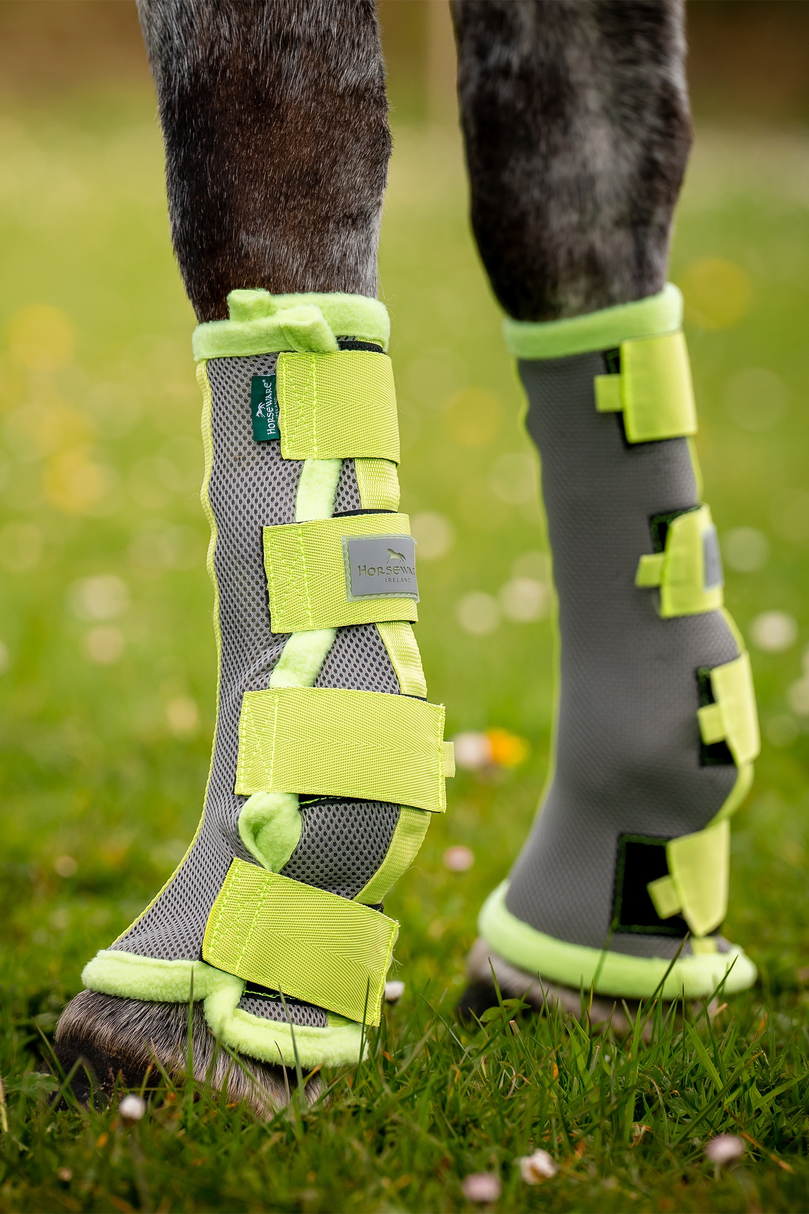 Silver / Lime Horseware anti-flue belegg