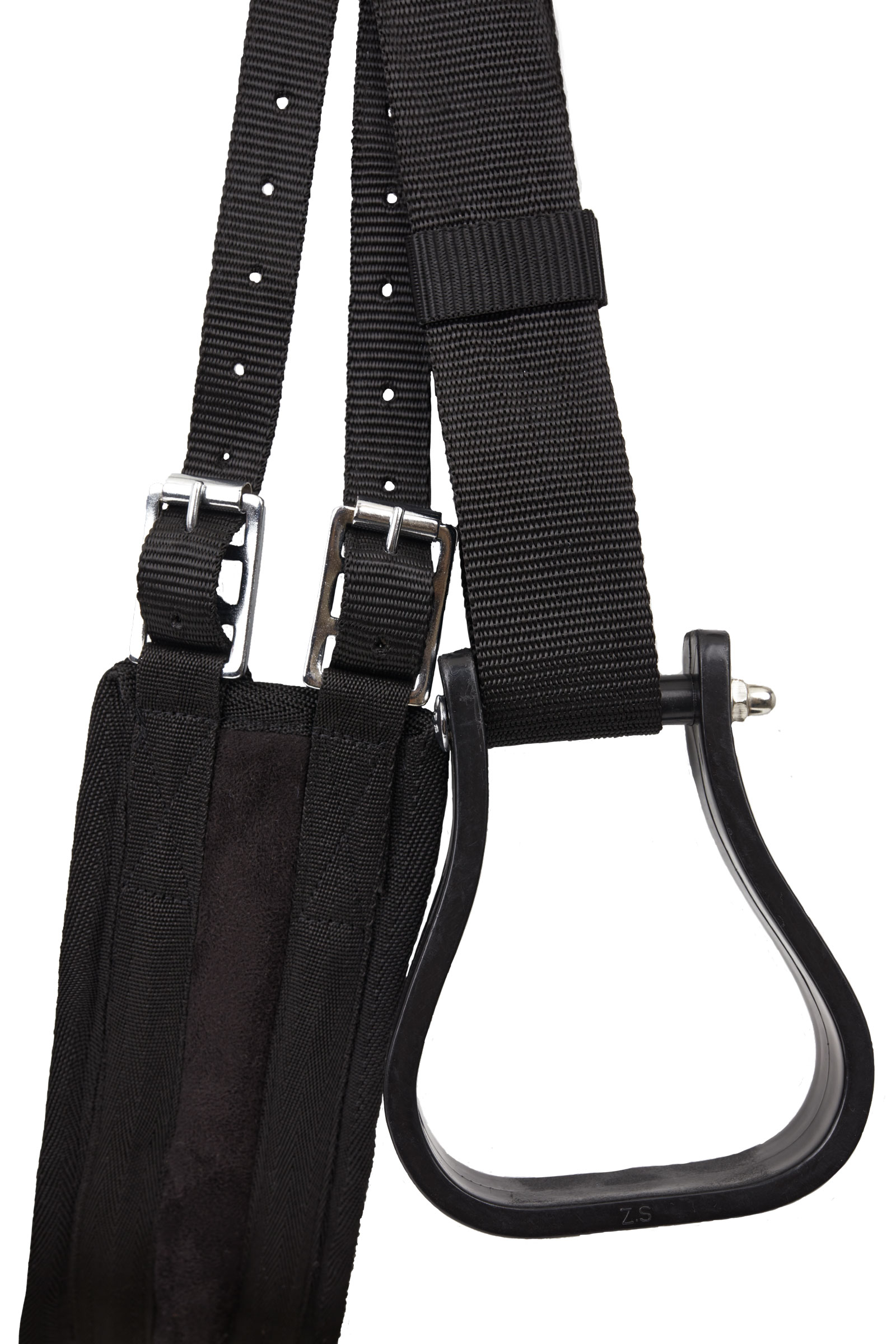 Horze barbaksal i semsket PU-lær