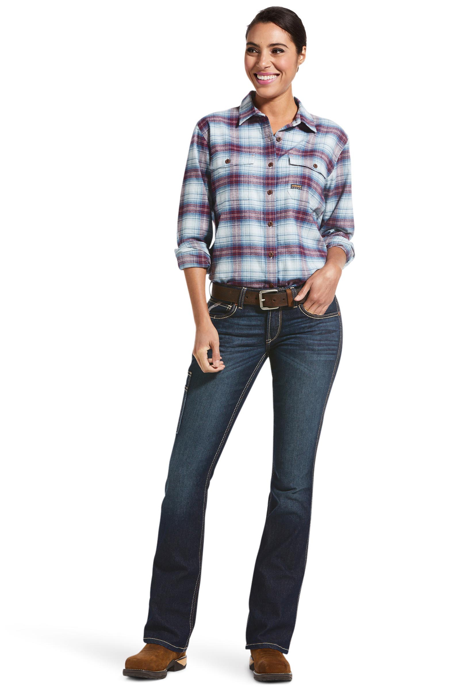 Ariat Rebar MR DuraStretch Riveter bootcut-jeans til dame  