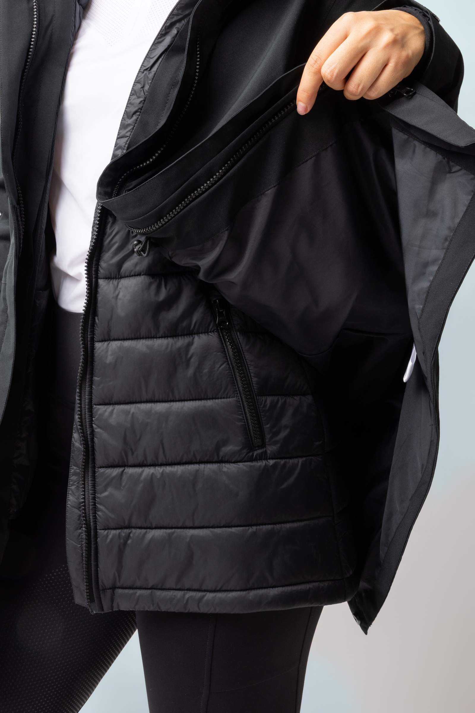 Horze Isabella 3-i-1 fôret parkas til dame