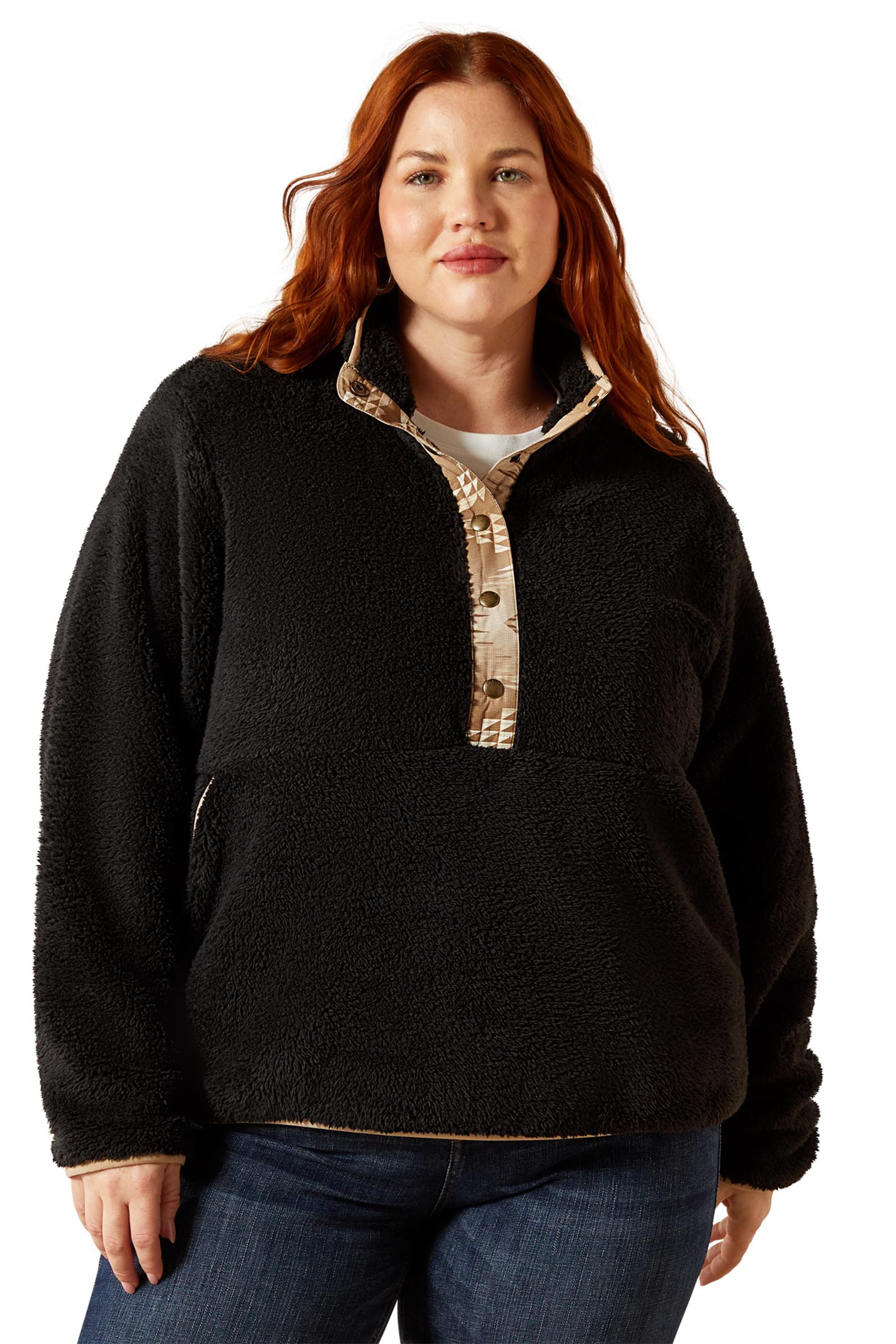 Ariat Berber Snap damestrikk med 1/2 knappelukking