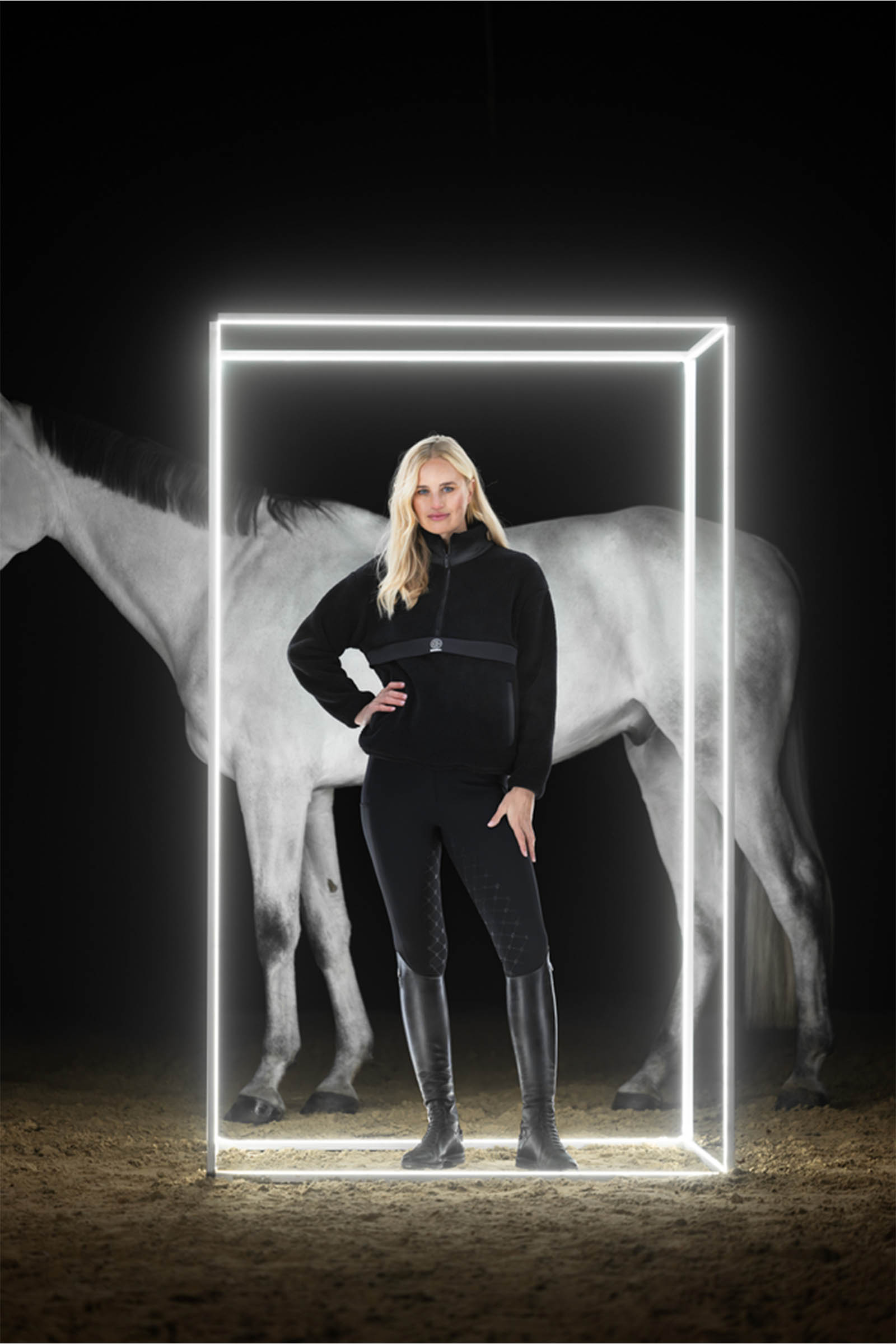 Eskadron Dynamics AW25 half-zip genser med teddyf&ocirc;r