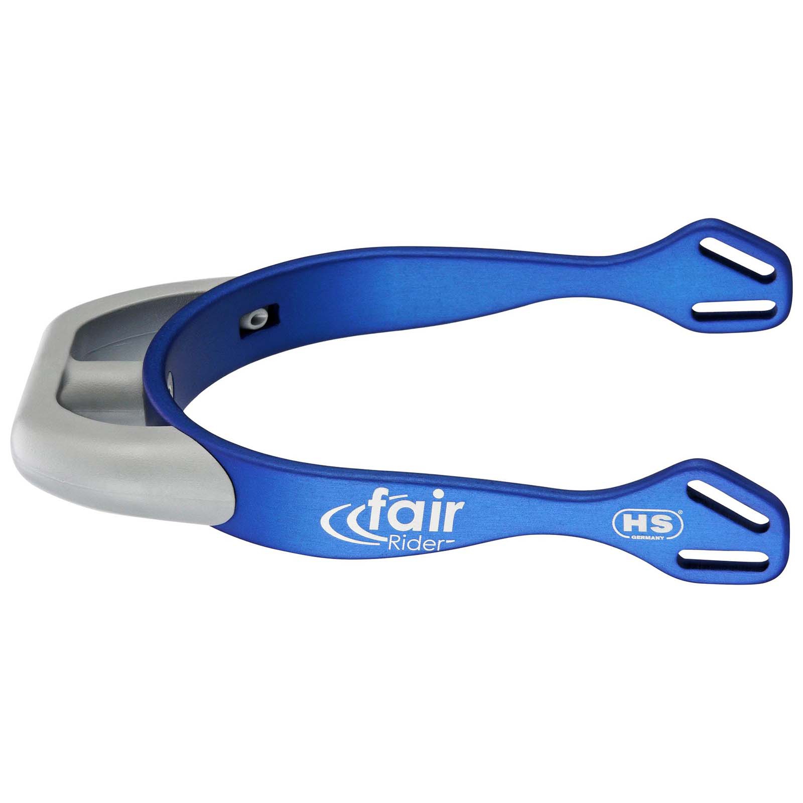 Blue/Smoke Grey Sprenger FairRider aluminiumsporer med flat hals, 20 mm