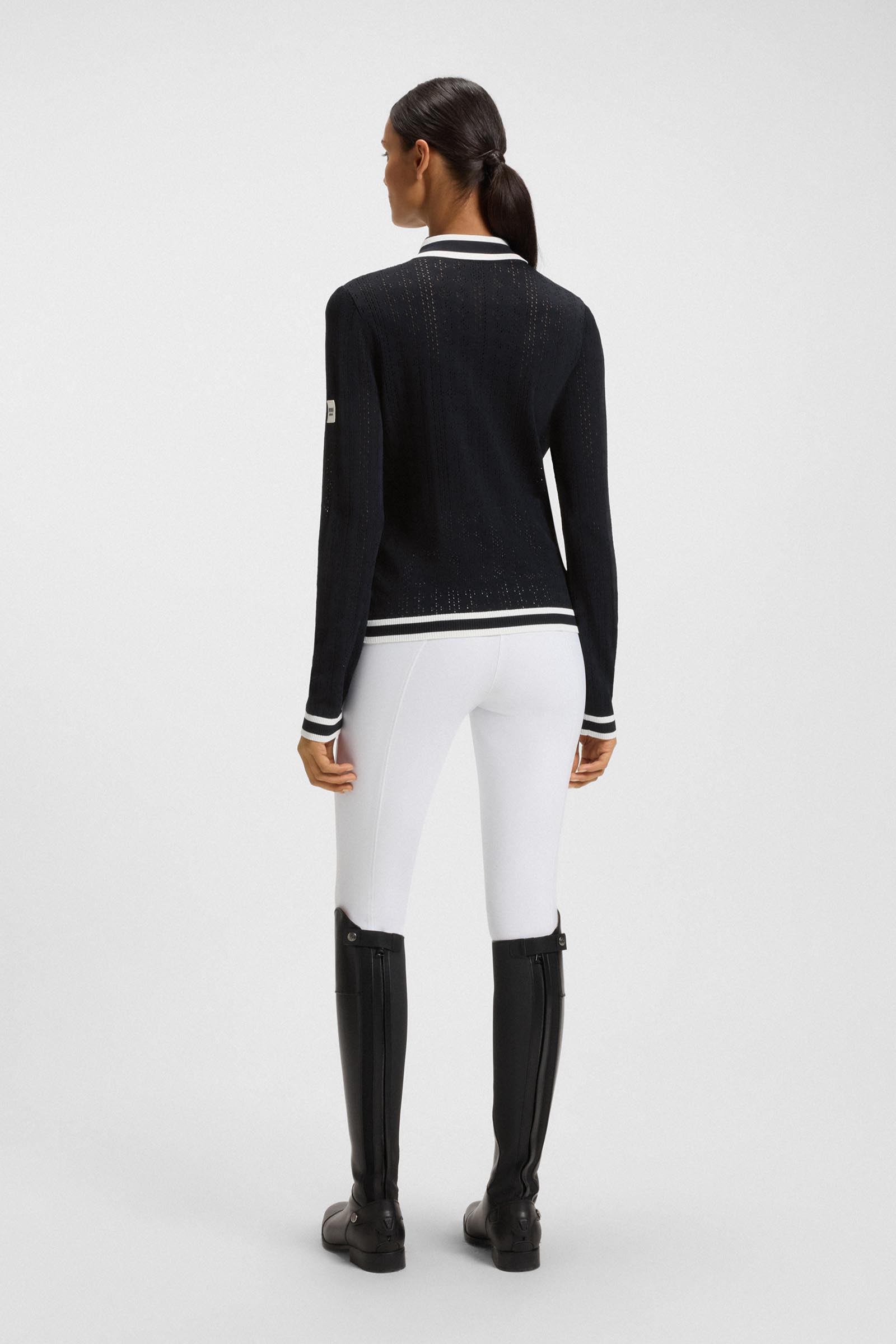 Boss Pam dame strikket polo Ajor