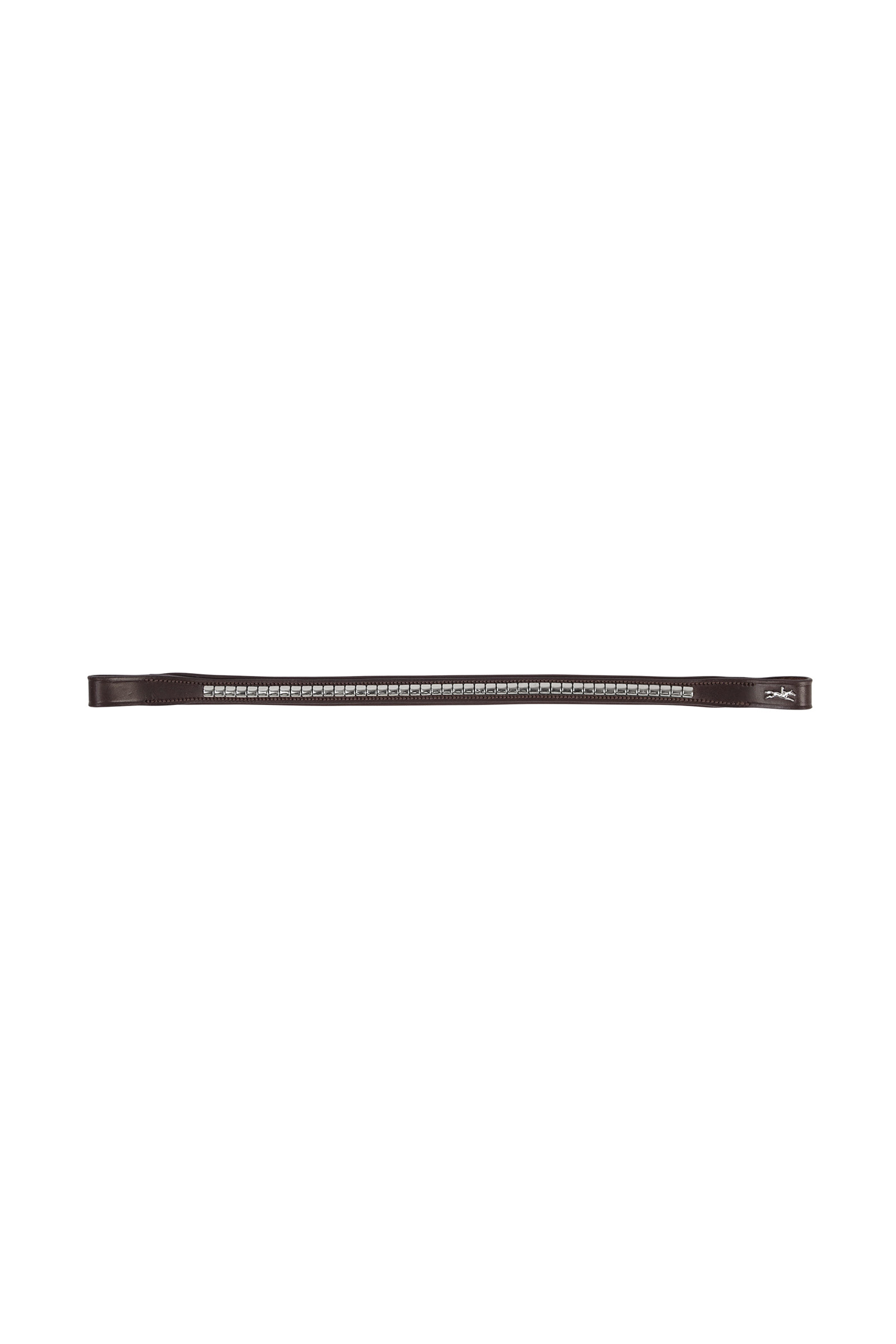 Dark Brown/Silver Schockem&ouml;hle Sports Clincher S Select Browband