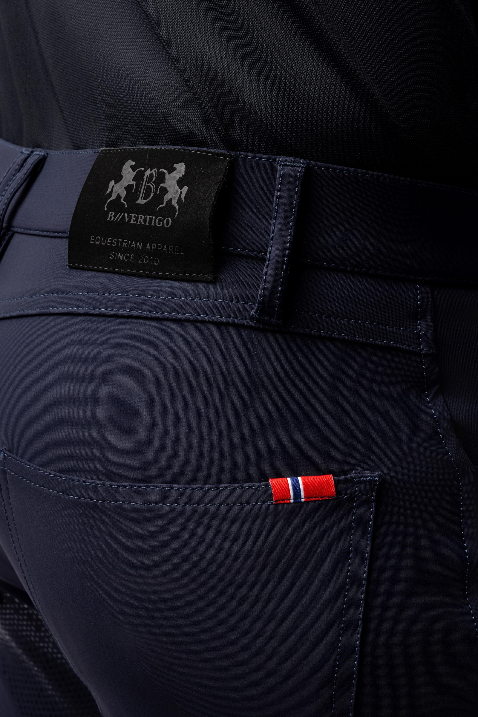 B Vertigo Ethan helforsterket, funksjonell ridebukse til herre