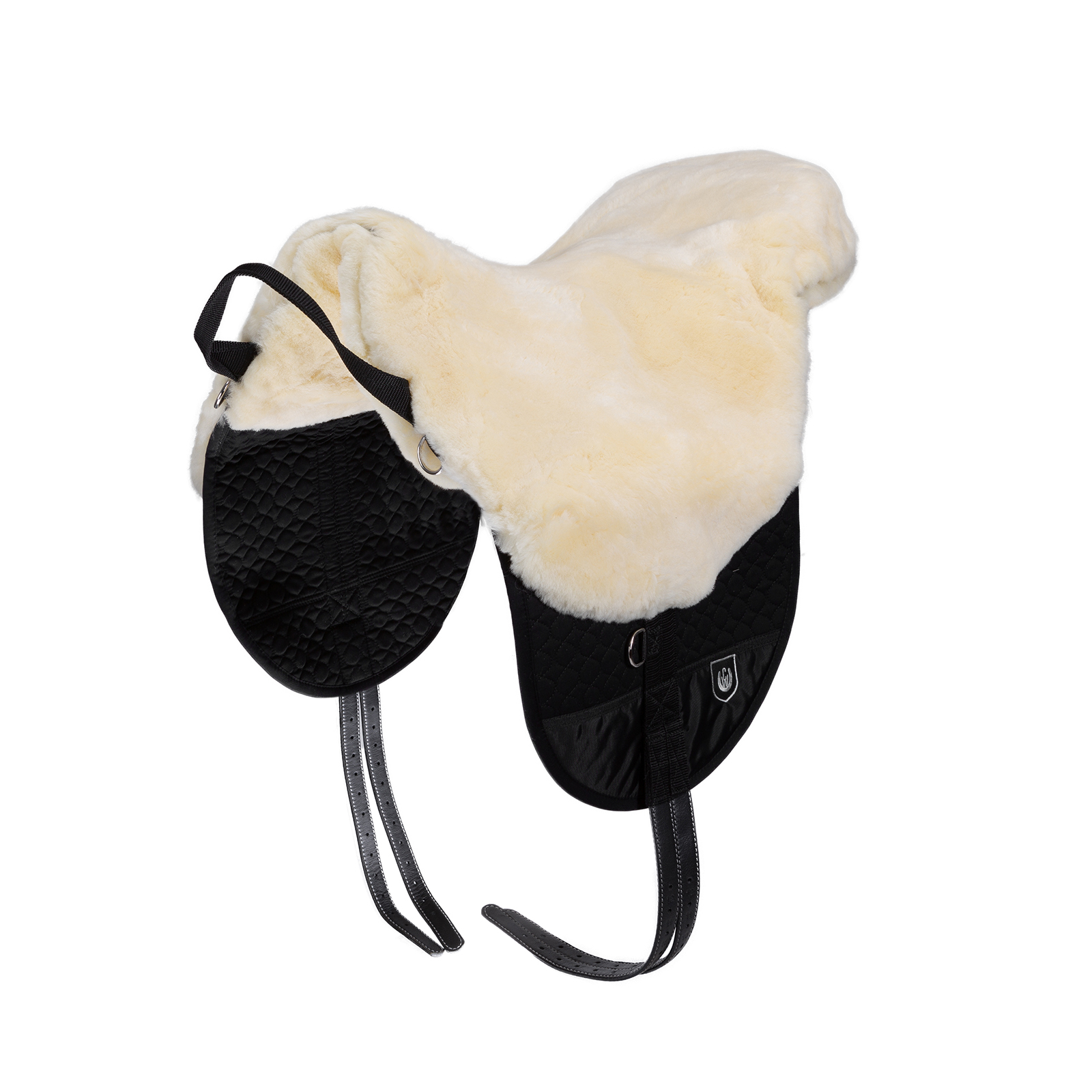 Off-White/Black Christ Basic Plus Barbaksal med sauefell