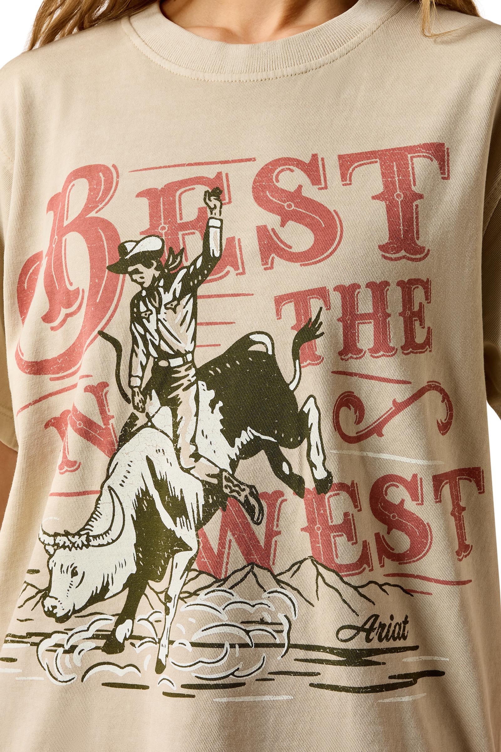 Ariat Dame Ariat Bull Rider Arched T-skjorte