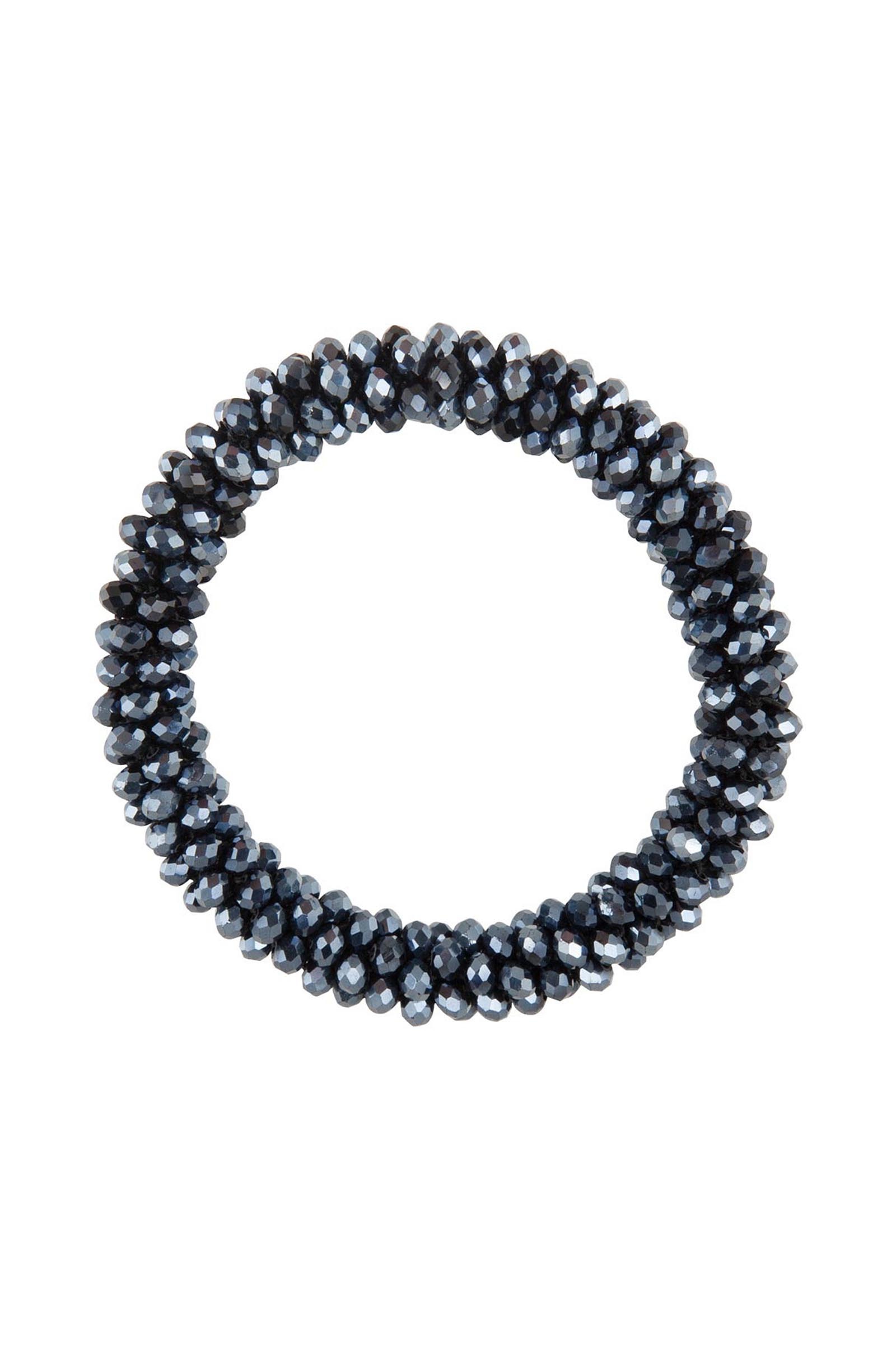 Navy BR Kiki scrunchie med krystalldetaljer