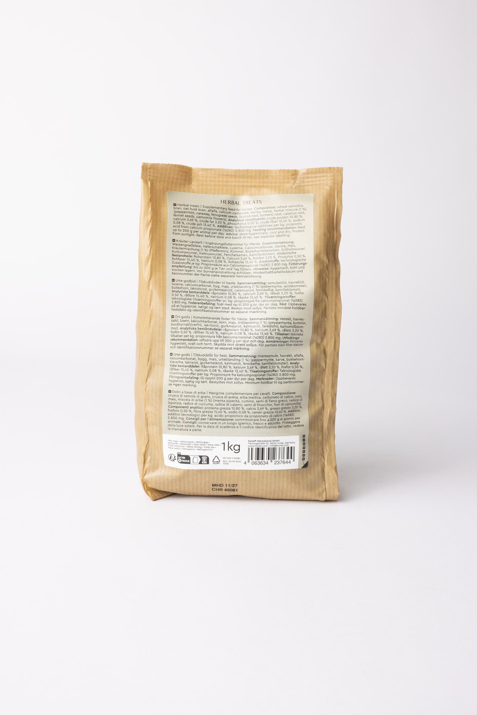 Horze Biscuits godbiter, urter, 1 kilo