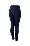 Horze Kacy helforsterket denim thermo ridebukse, dame