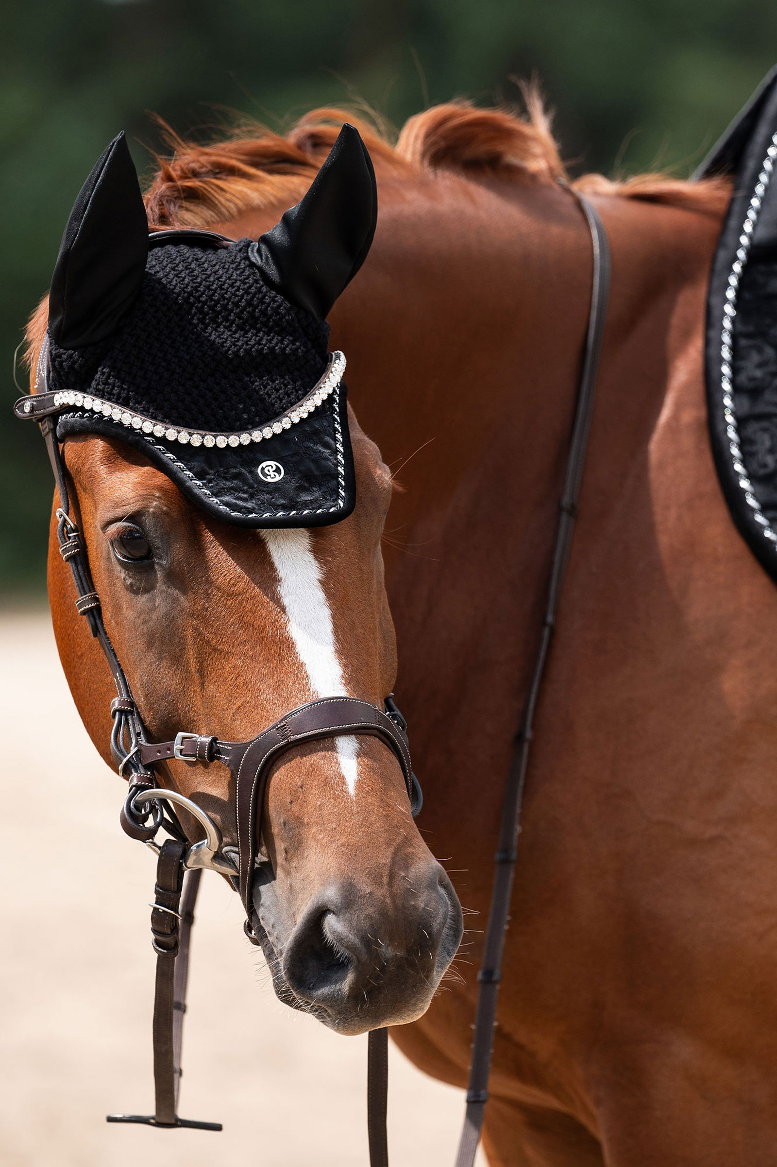 PS of Sweden fluehette Velvet Monogram