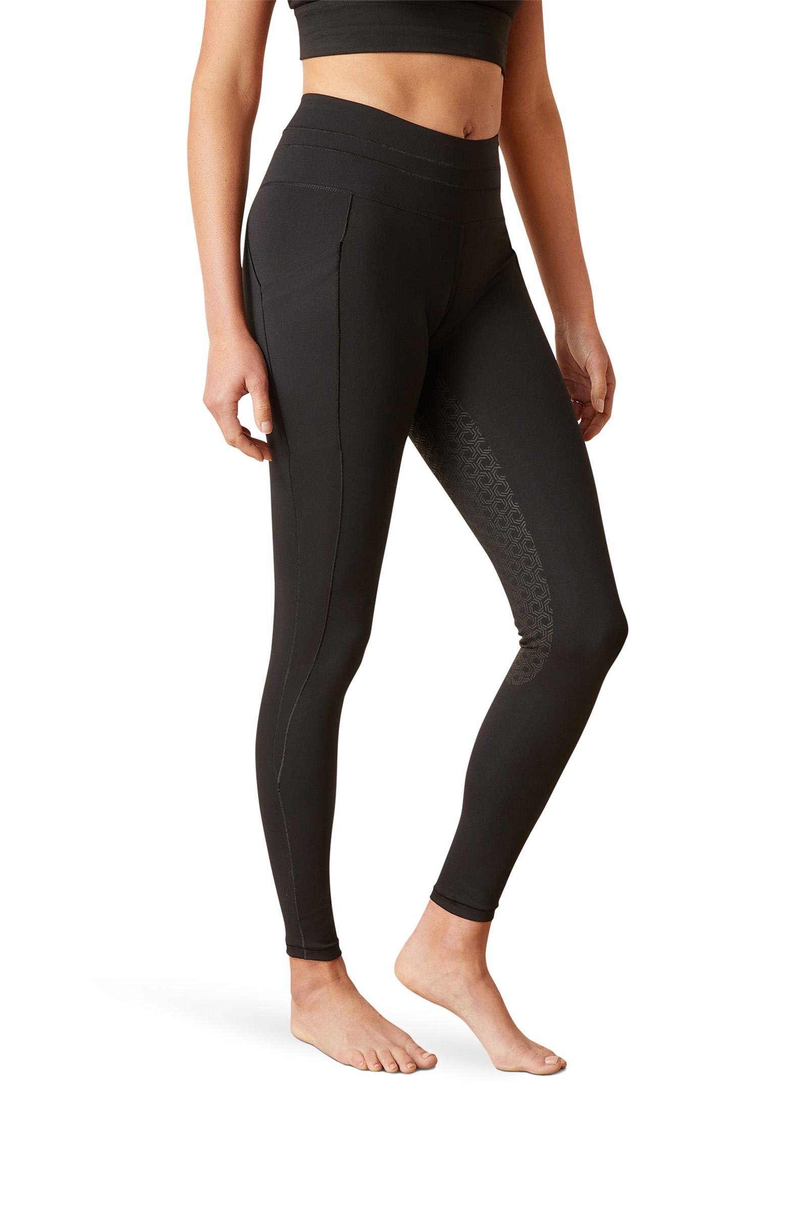 Black Ariat Eos 2.0 dame-ridetights med full grip