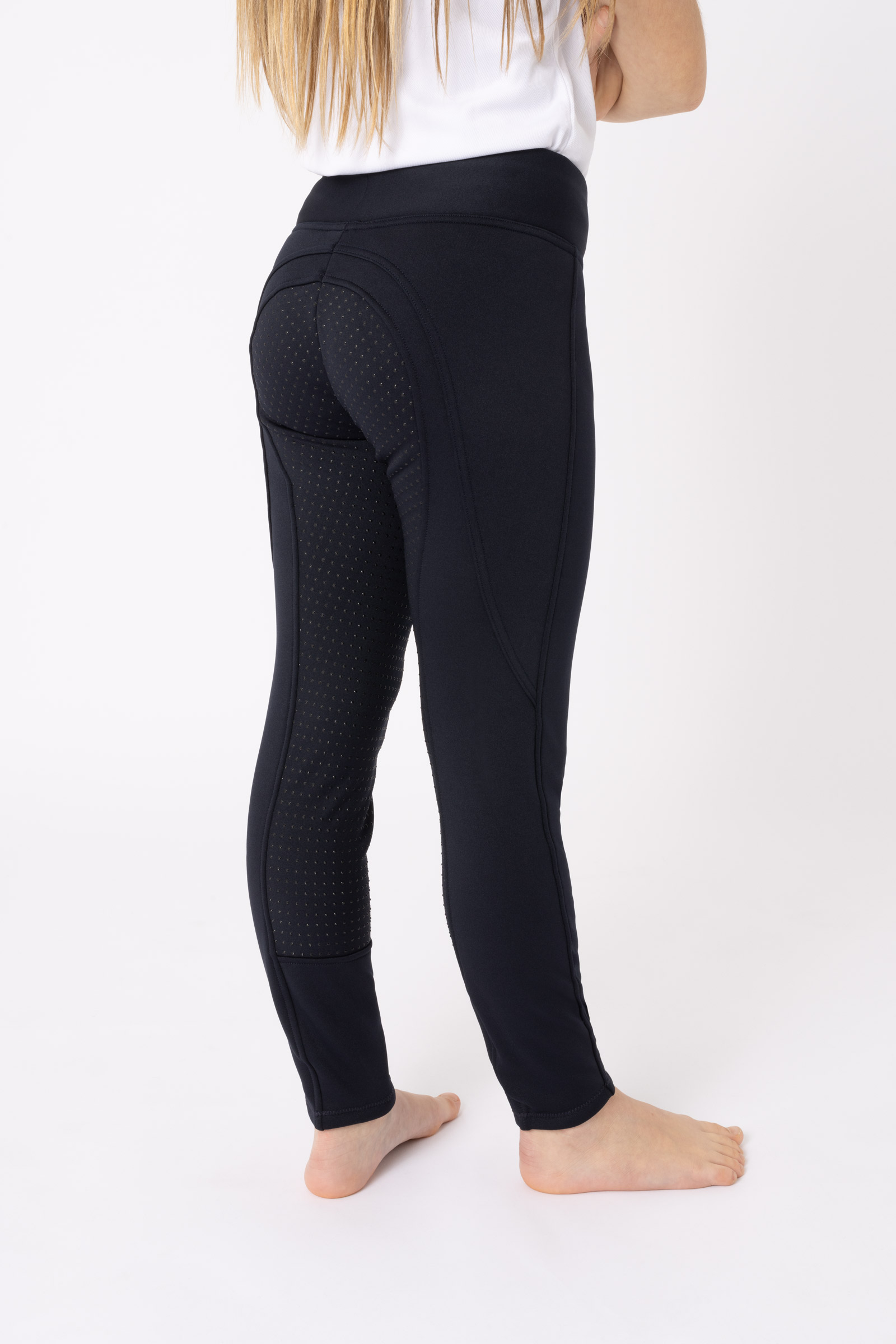 Horze Active vinter-ridetights med silikon, barn