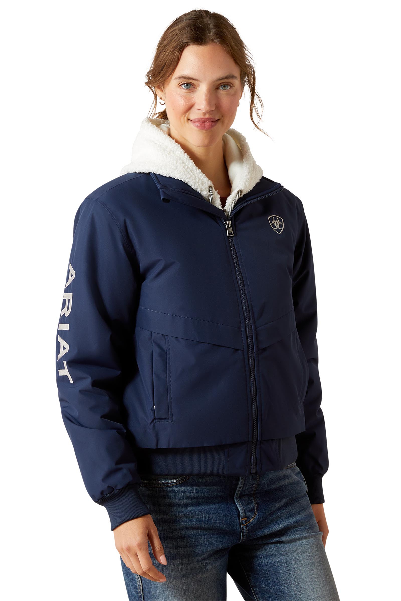 Navy Ariat Stable 2.0 isolert dames ridejakke