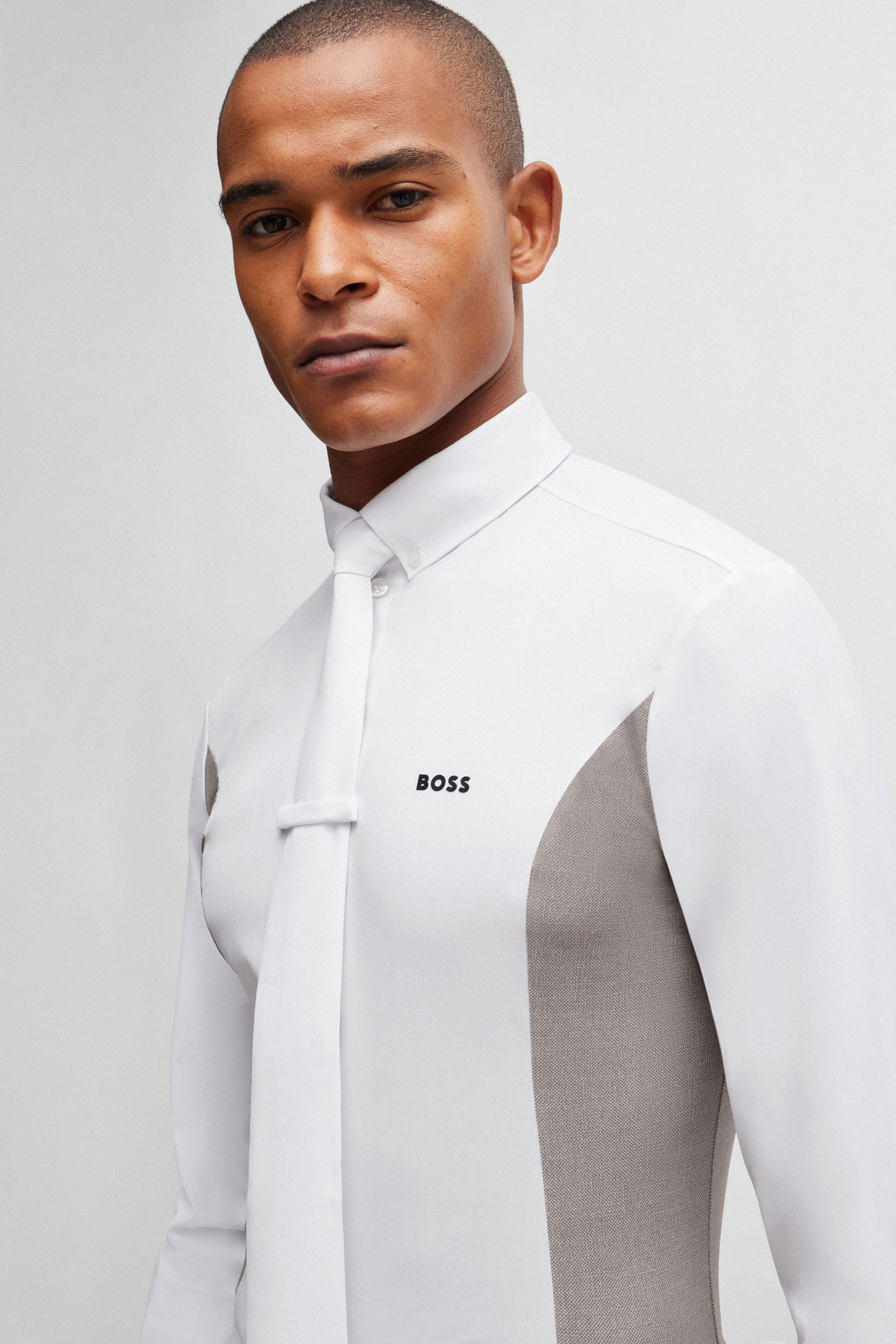 Boss Norman show-skjorte med sidepanel