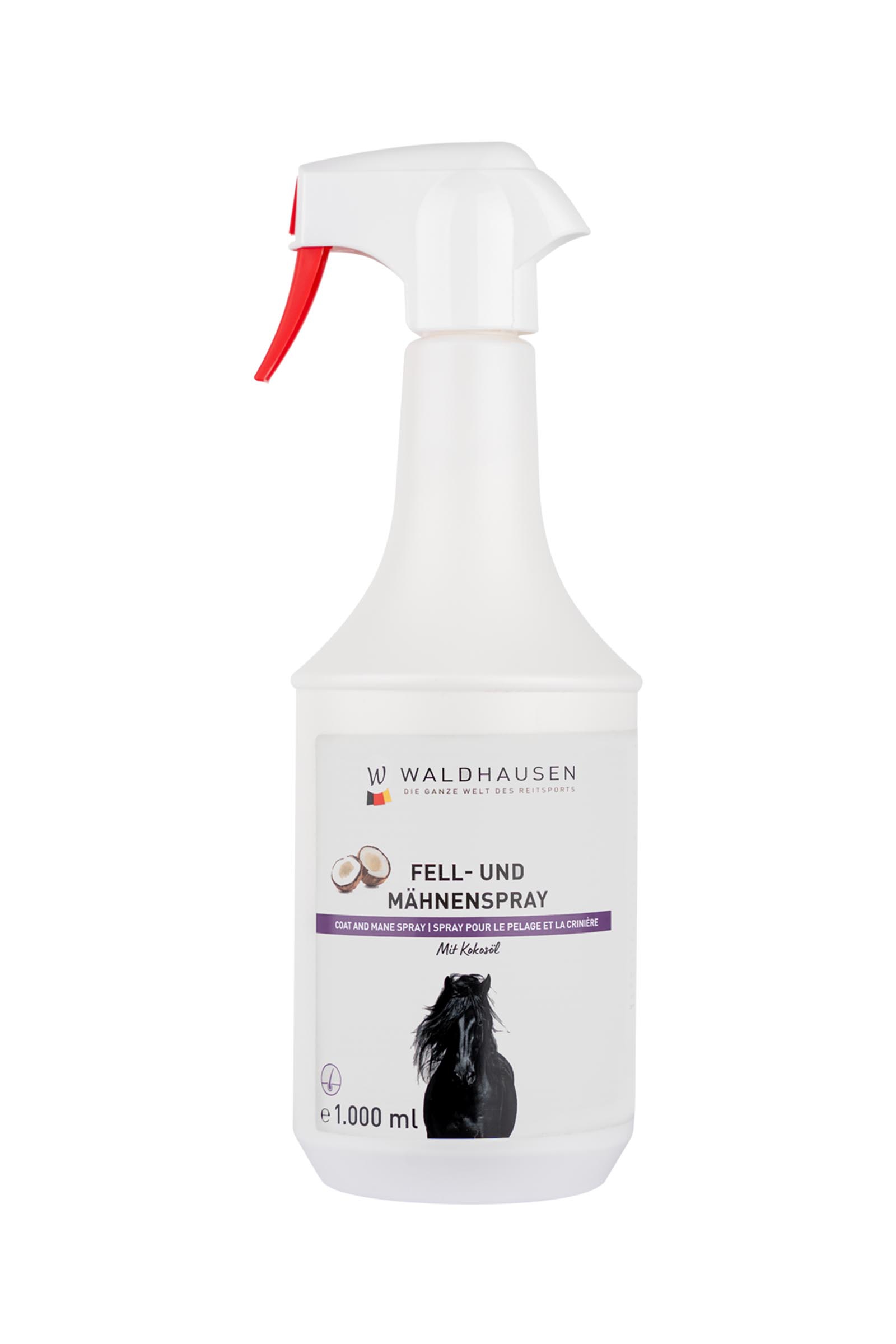 Waldhausen pels- og manespray med kokosolje, 1 l