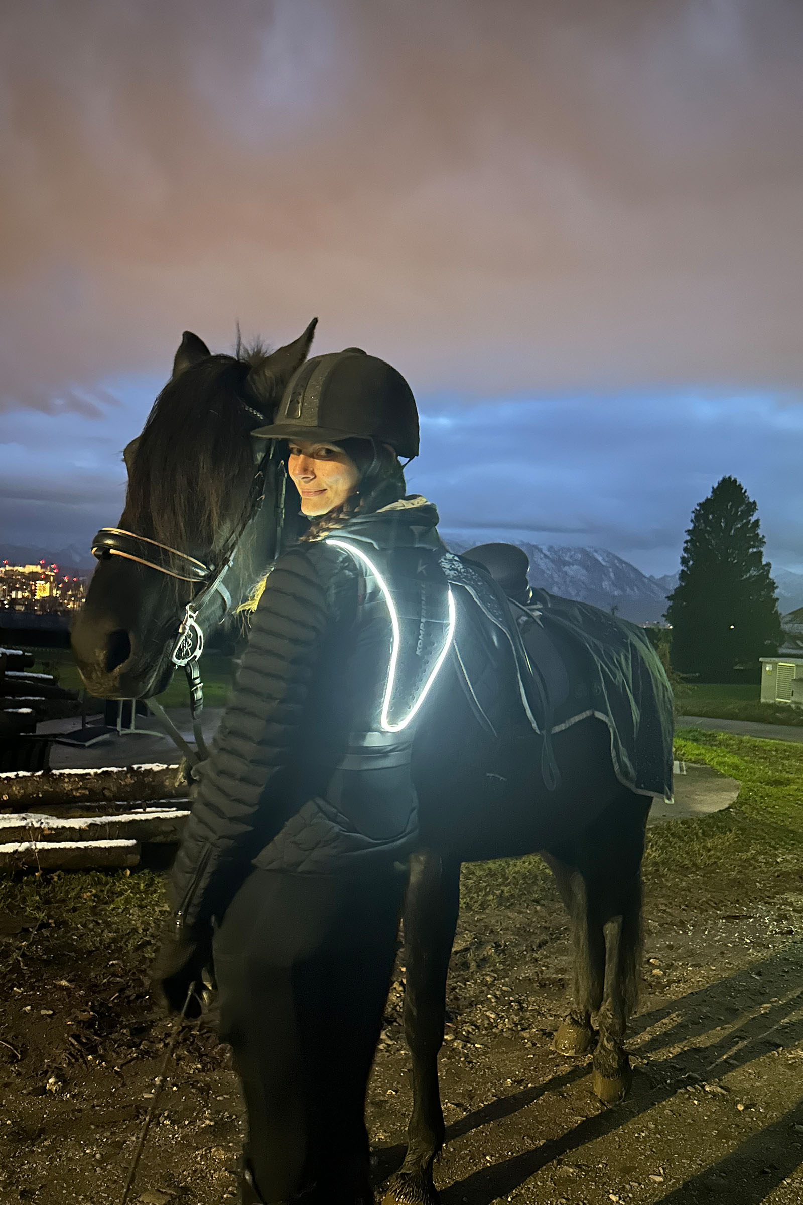 Komperdell Ballistic High Visibility FlexFit ryggbeskytter, vendbar