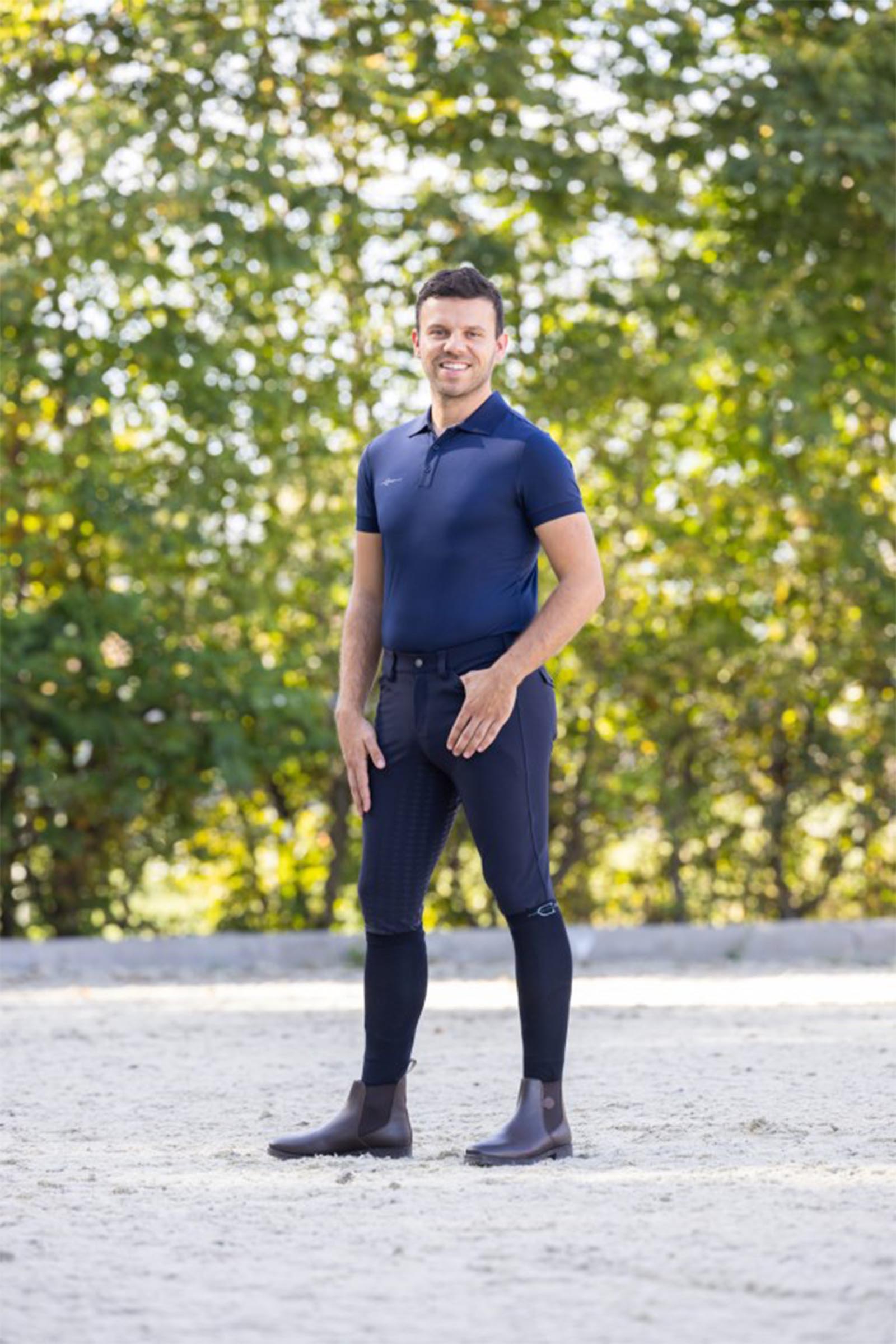 Covalliero Techno II helforsterkede ridebukser for menn