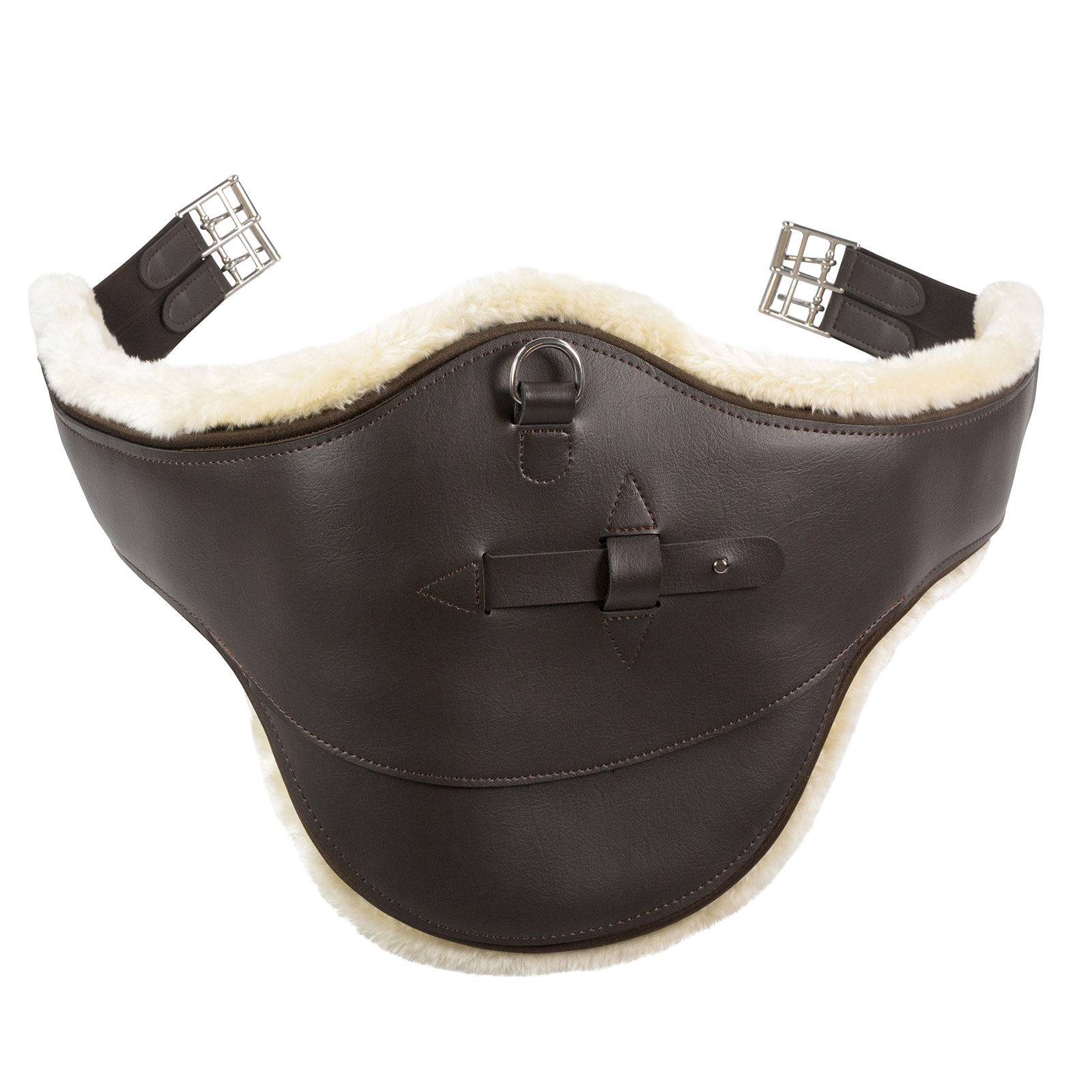 Dark Brown Horze Atlanta sprangplate Gjord med fôr